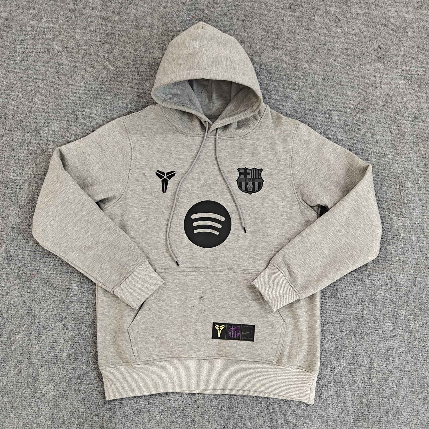 AlphaJersey-Barcelona 25-26 KB Logo Unisex Pullover Hoodie