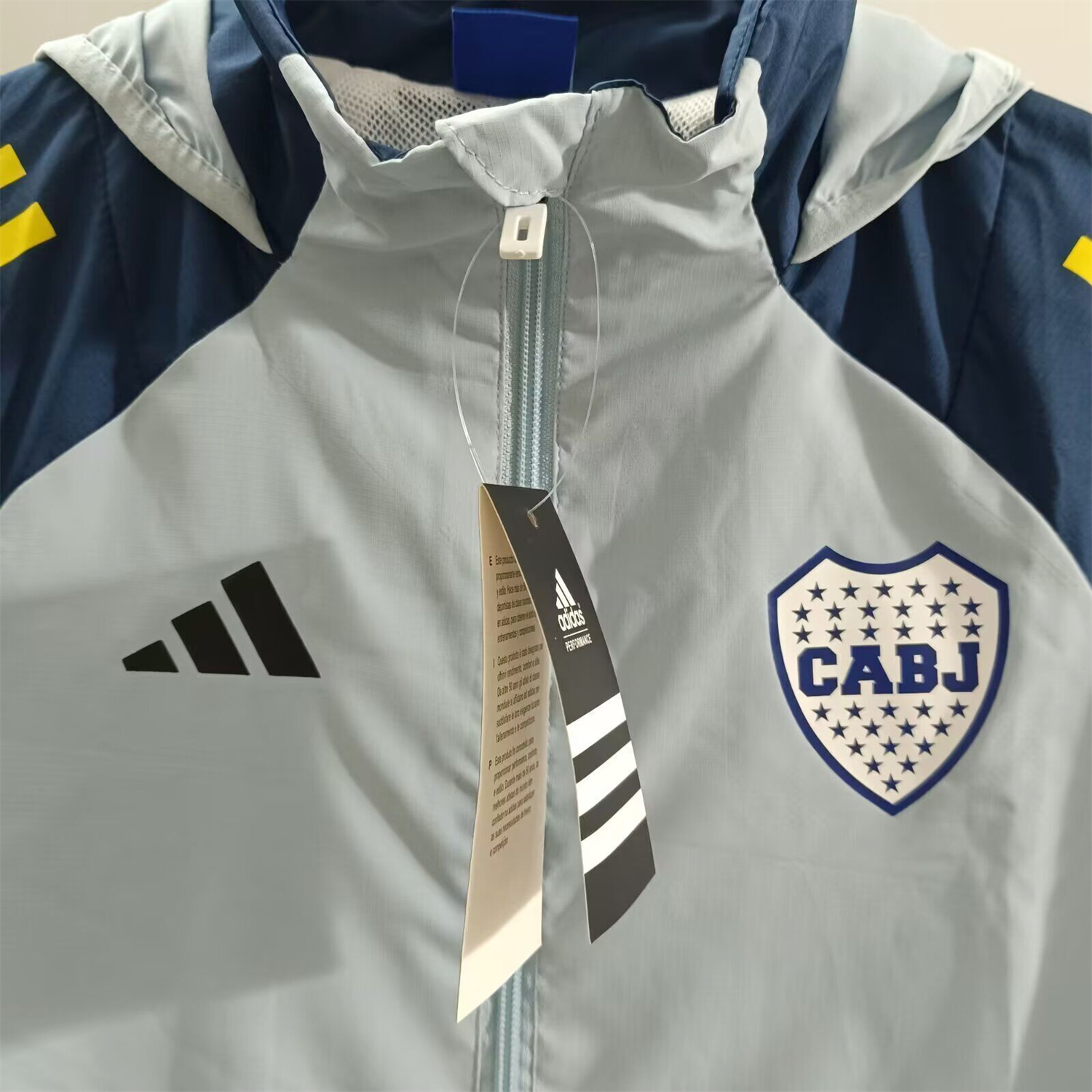 AlphaJersey-Boca Juniors 25-26 Training Windbreaker Jacket - Grey