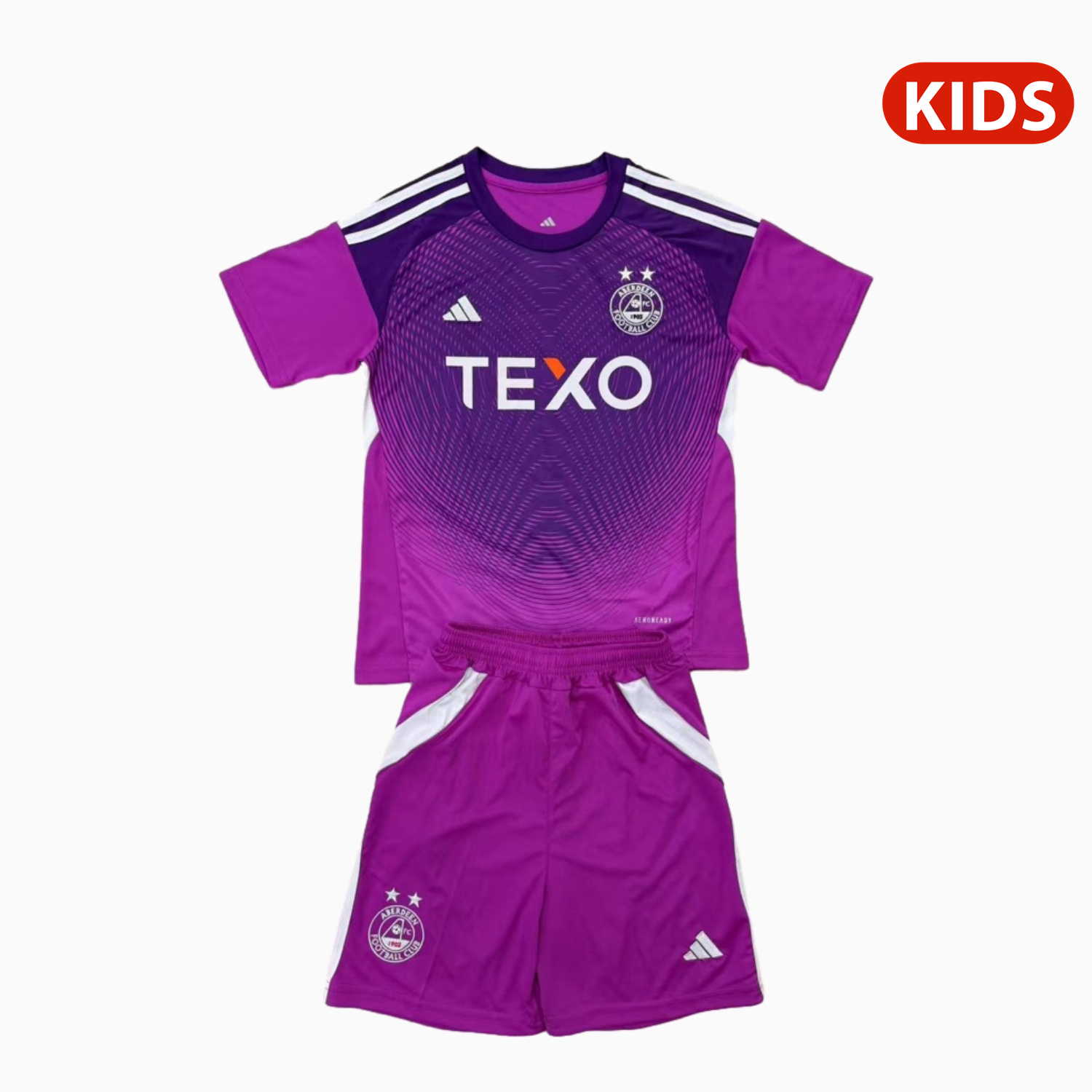 AlphaJersey-Aberdeen 25-26 Purple Goalkeeper Kids Kit