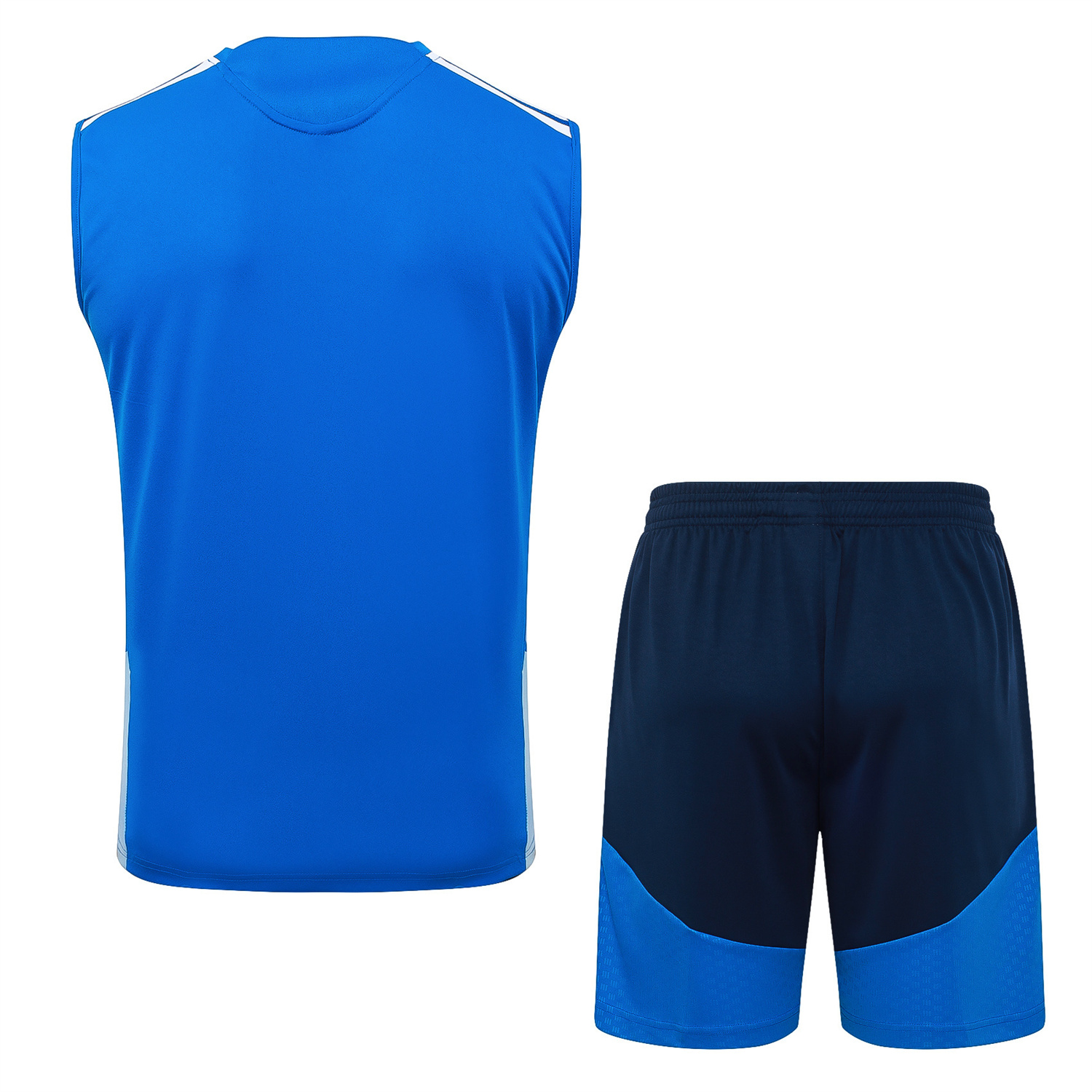 AlphaJersey-Cruzeiro 25-26 Vest Training Set - Ocean Blue Vest and Dark Blue Shorts