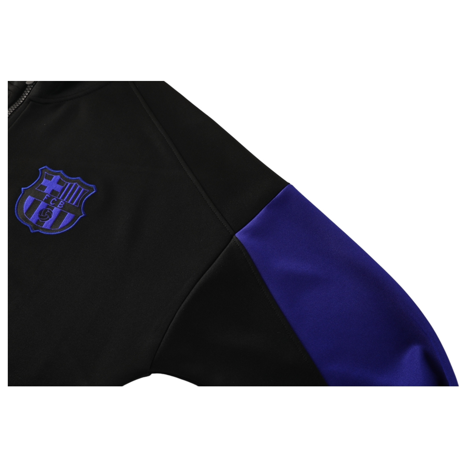 AlphaJersey-Barcelona 25-26 Jacket Training Tracksuit - Black top & Black Pants