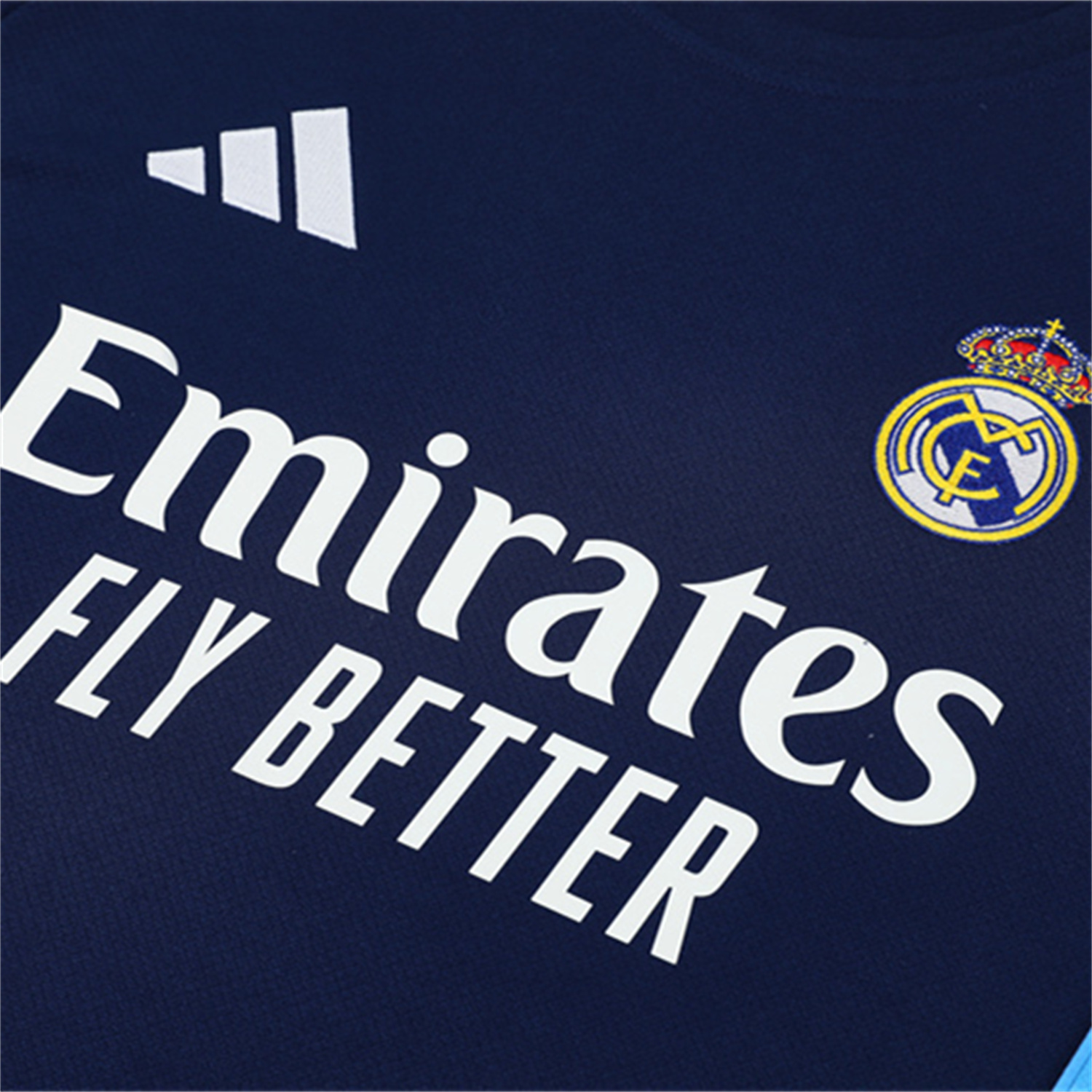 AlphaJersey-Real Madrid 25-26 Short-Sleeve Training Set - Royal Blue Top & Royal Blue Shorts