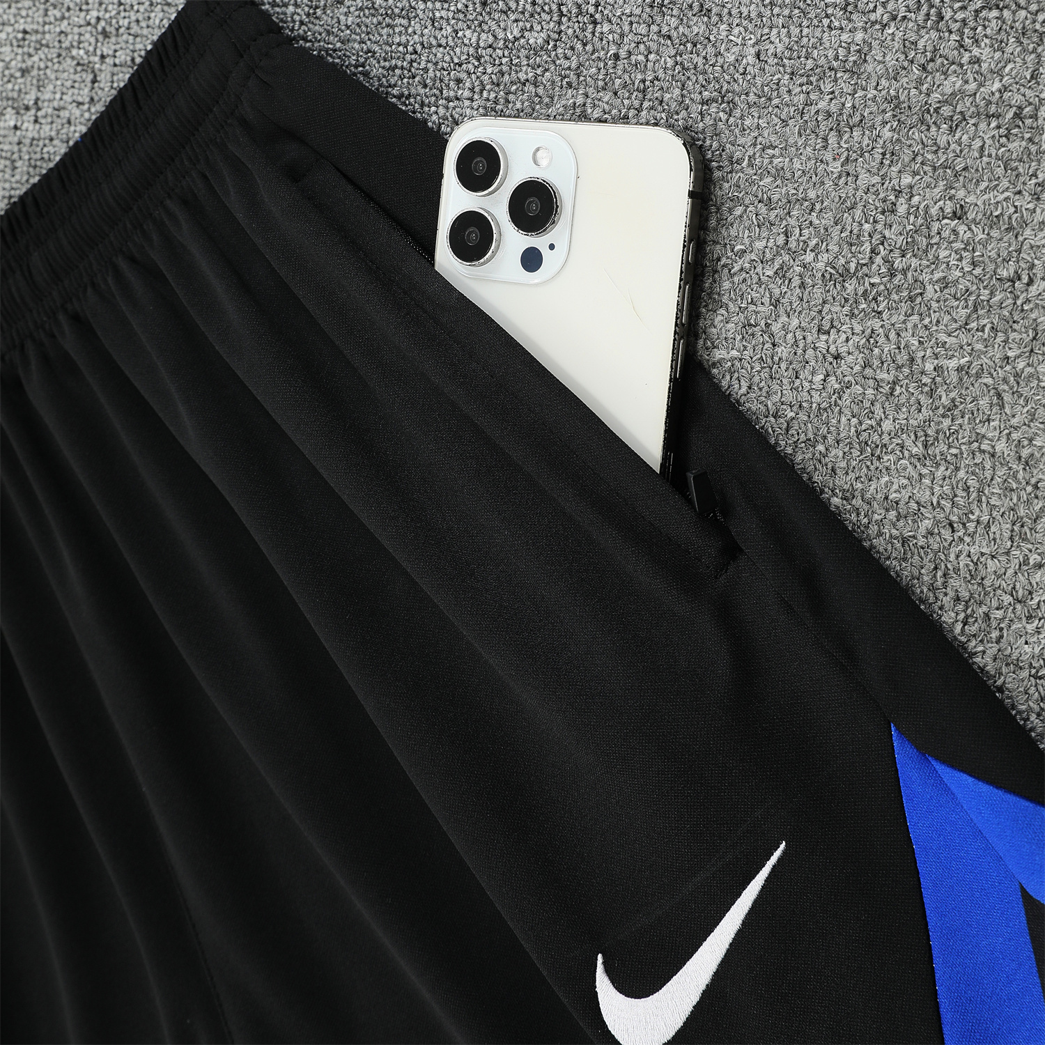 AlphaJersey-Inter Milan 25-26 Short-Sleeve Training Set - Blue Top & Black Shorts