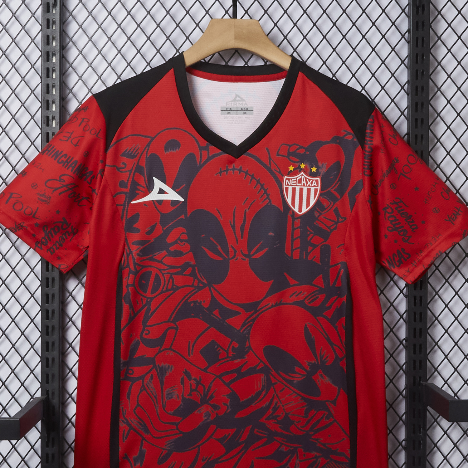 AlphaJersey-Club Necaxa 25-26 Red Deadpool Special Jersey - Fans Version