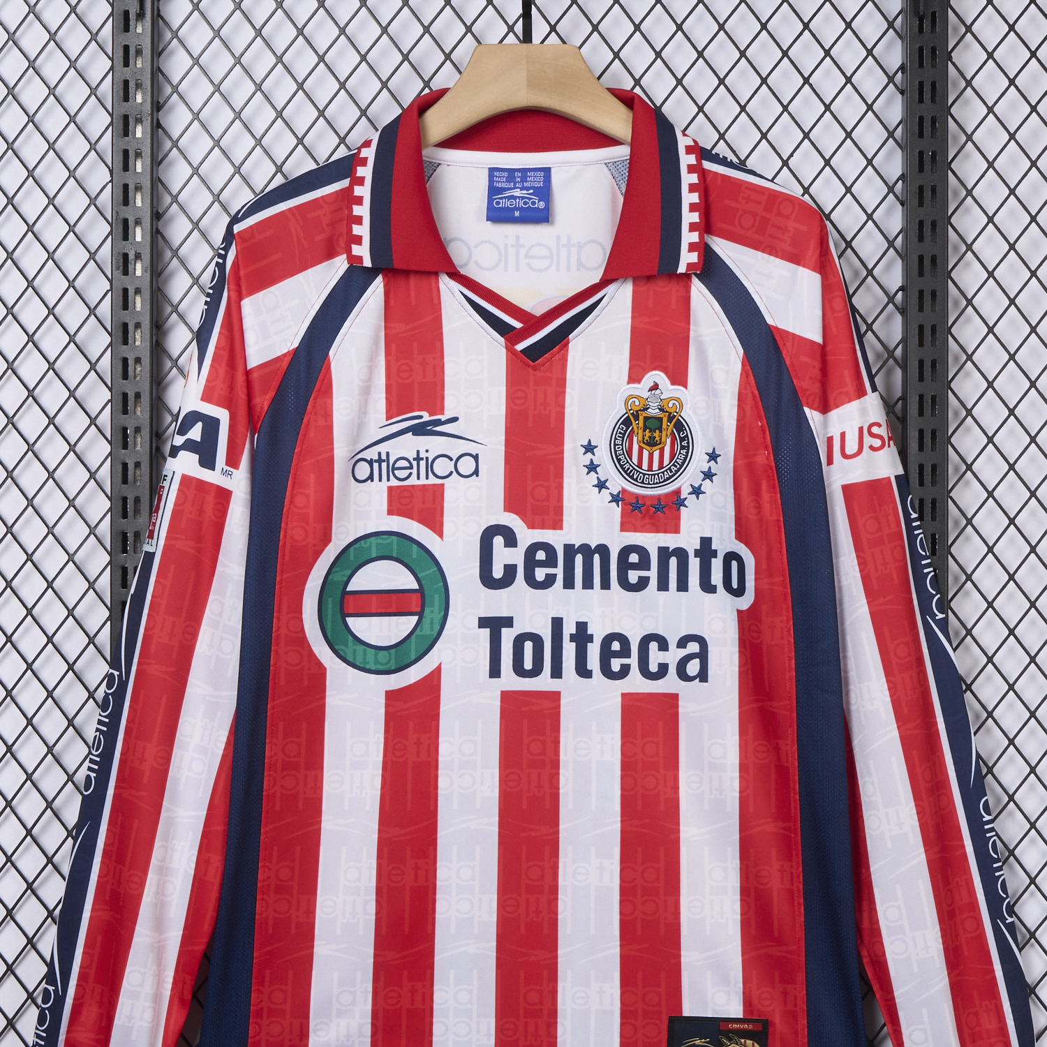 AlphaJersey-Retro Chivas de Guadalajara 1999-00 Home Long Sleeves Jersey
