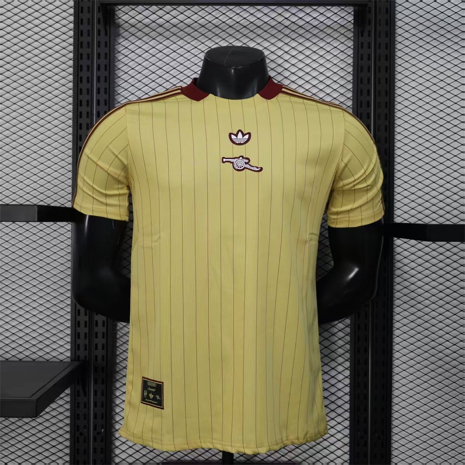 AlphaJersey-Arsenal 25-26 Trefoil Yellow Travel Jersey - Player Version