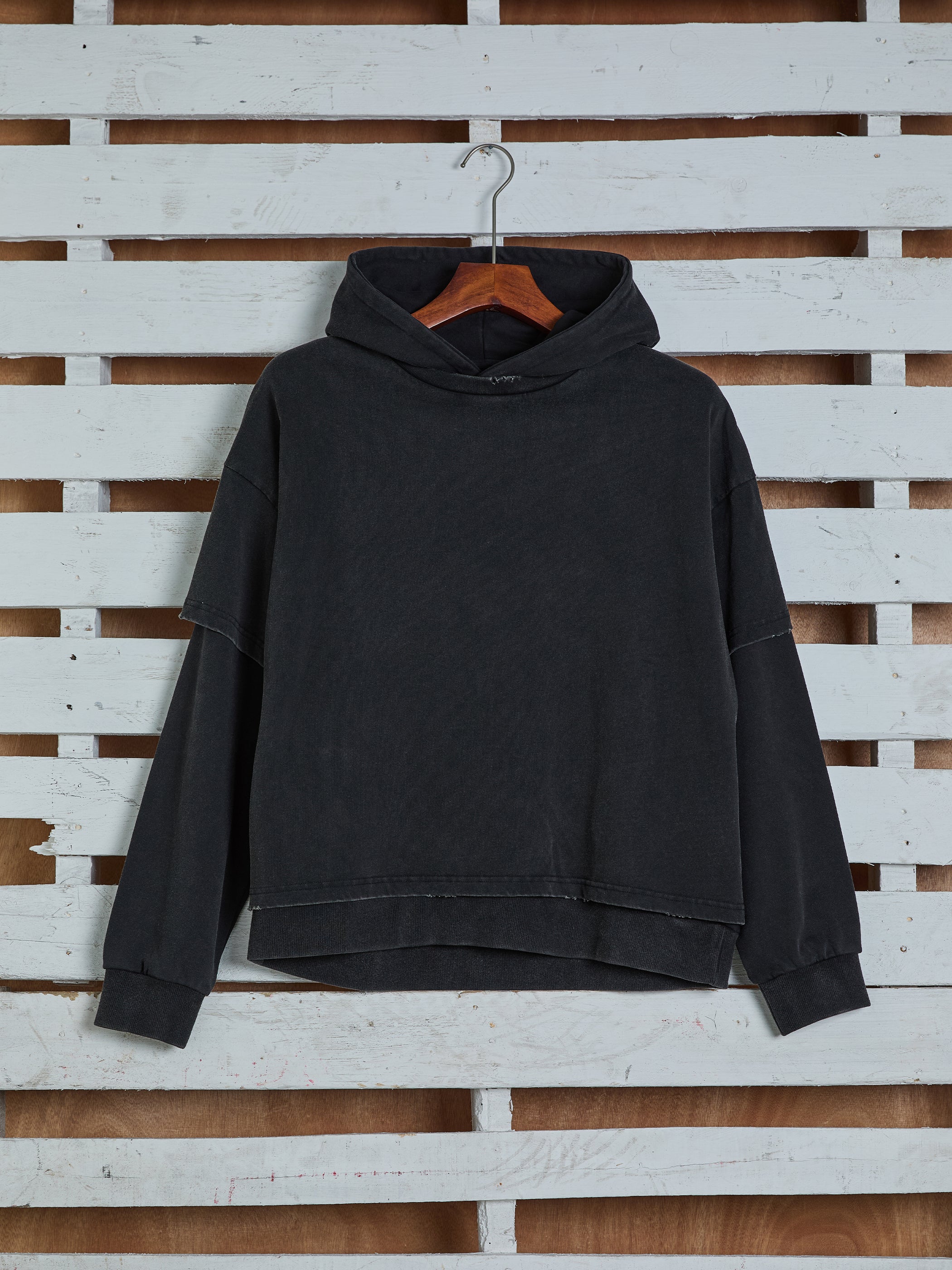 Double Layer Hoodie | Modern Menswear by yycbvcnbmmnbm