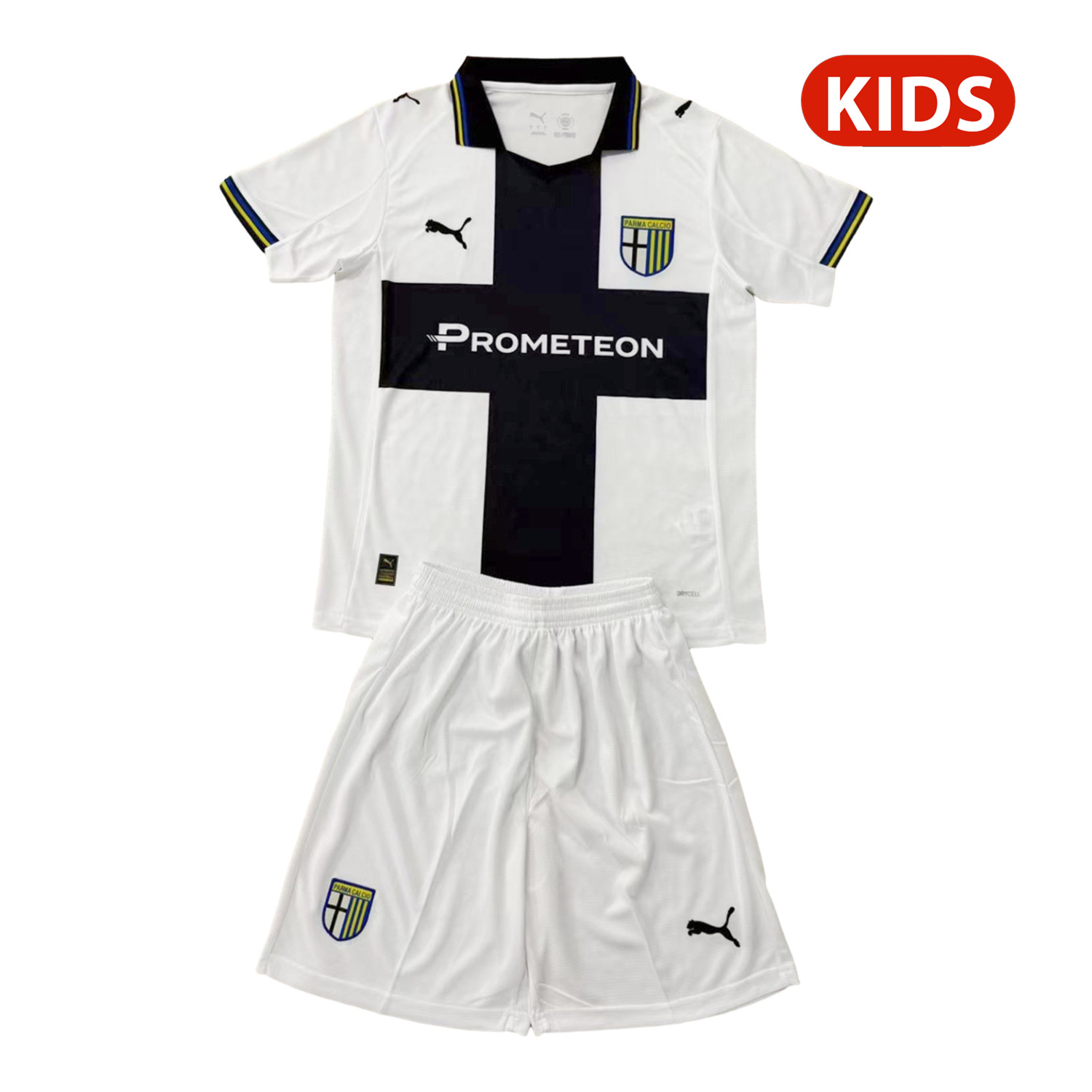 AlphaJersey-Parma 25-26 Home Kids Kit