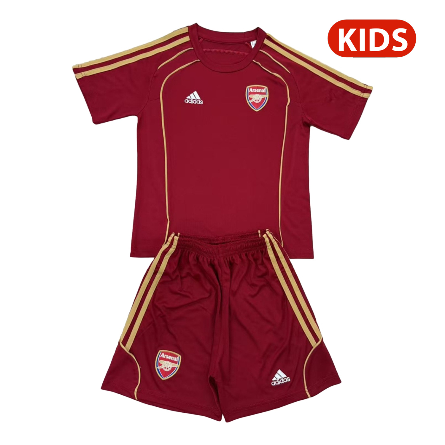 AlphaJersey-Arsenal 25-26 Urban Purtist Throwback Red Kids Kit