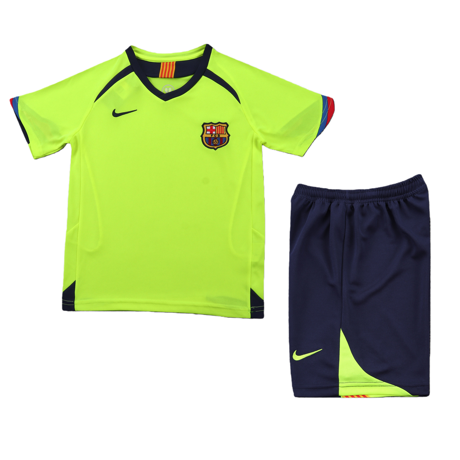 AlphaJersey-Retro Barcelona 2005-06 Away Kids Kit
