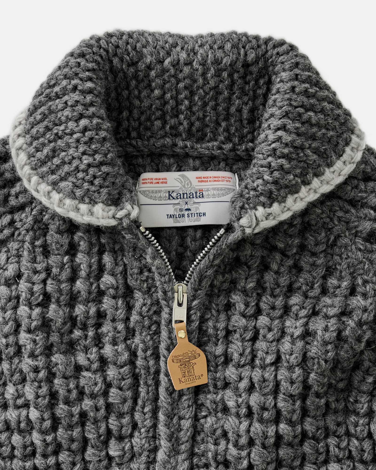 The Seawall Hand-Knit Sweater in Heather Graphite | Modern Menswear by yycbvcnbmmnbm