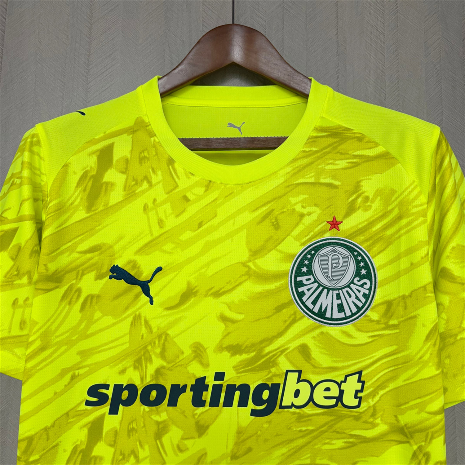 AlphaJersey-Palmeiras 26-27 Yellow Goalkeeper Jersey - Fans Version