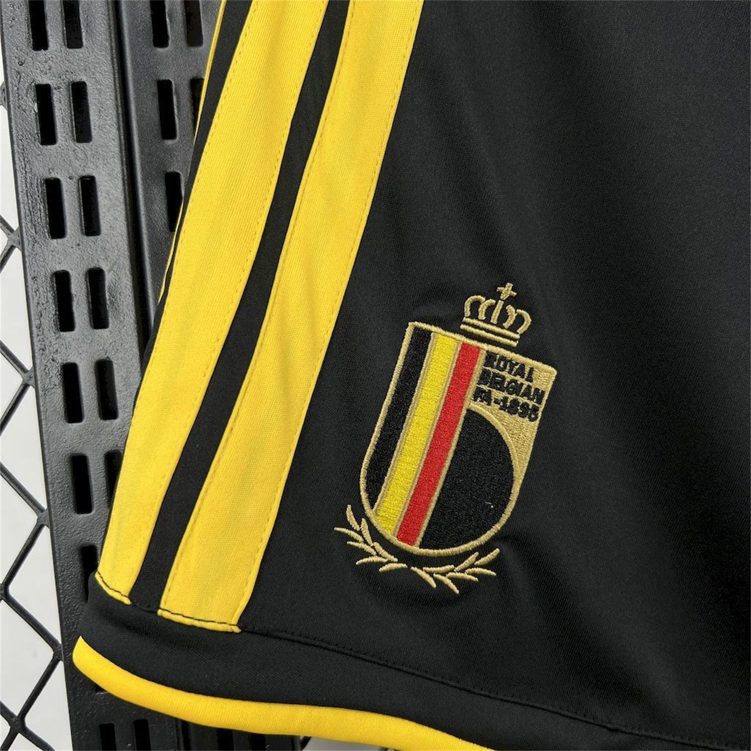 AlphaJersey-Belgium 2026 Home Black Shorts - Fans Version