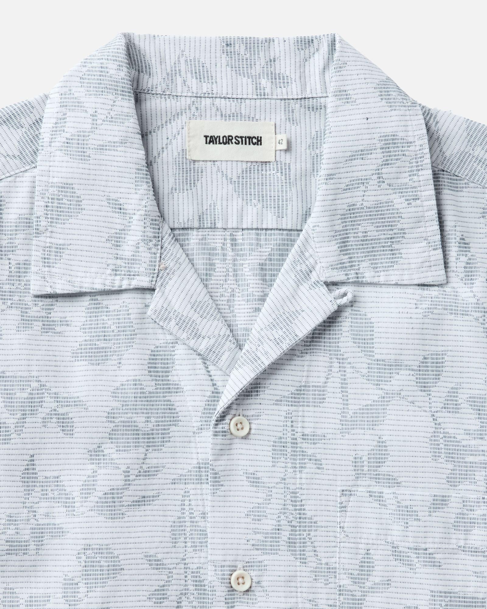 The Hawthorne Shirt in Sky Blue Floral Jacquard | Modern Menswear by yycbvcnbmmnbm