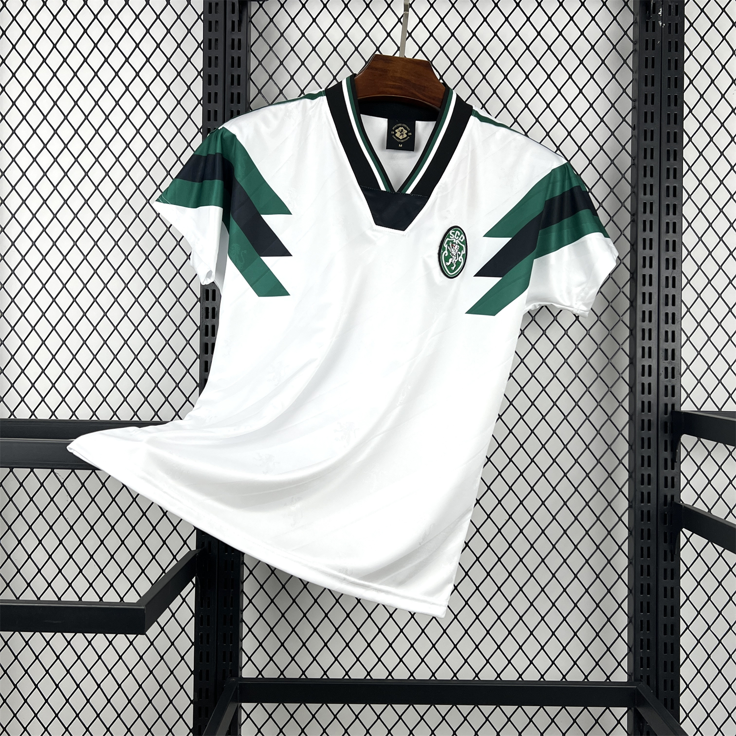 AlphaJersey-Sporting CP 25-26 Retro Style White Special Jersey - Fans Version