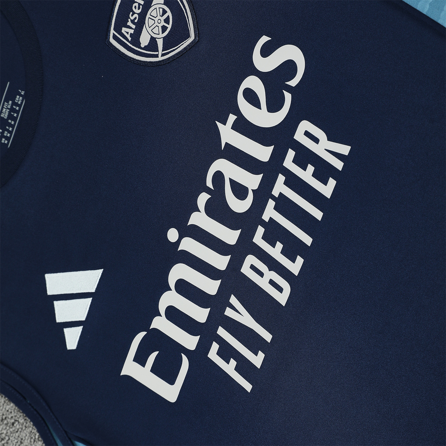 AlphaJersey-Arsenal 25-26 Vest Training Set - Deep Blue Vest and Shorts