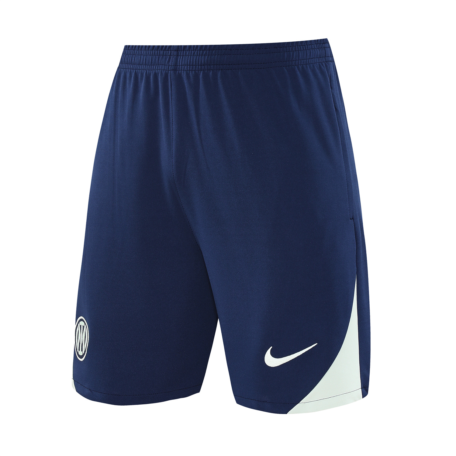 AlphaJersey-Inter Milan 25-26 Short-Sleeve Training Set - Blue Sleeve White Top & Blue Shorts