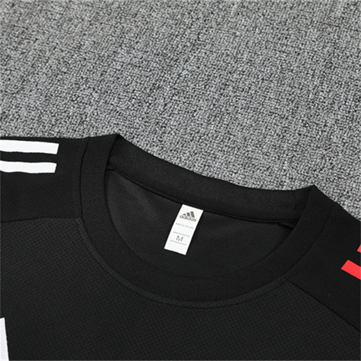 AlphaJersey-Ajax 25-26 Short-Sleeve Training Set - Black Top and Black Shorts