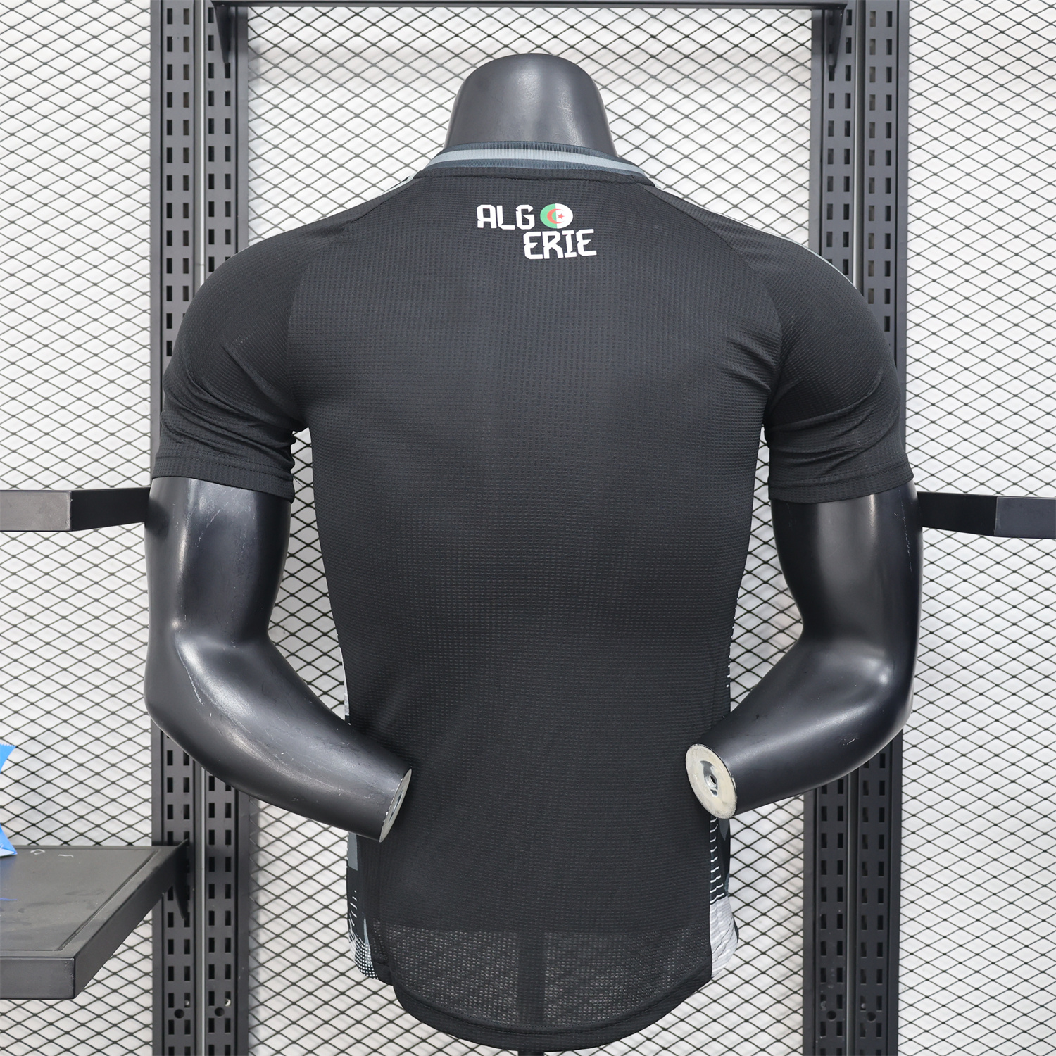 AlphaJersey-Algeria 25-26 Pure Black Jersey with Grey Block - Player Version