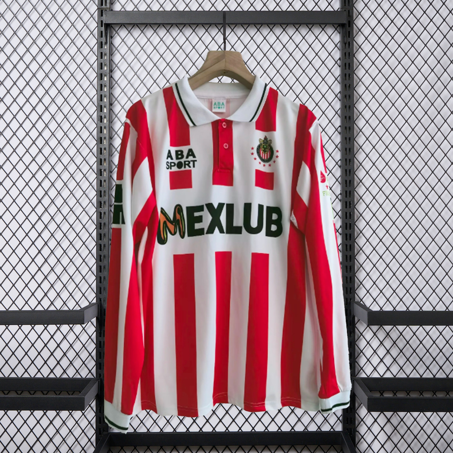 AlphaJersey-Retro Chivas de Guadalajara 1997-98 Home Long Sleeves Jersey