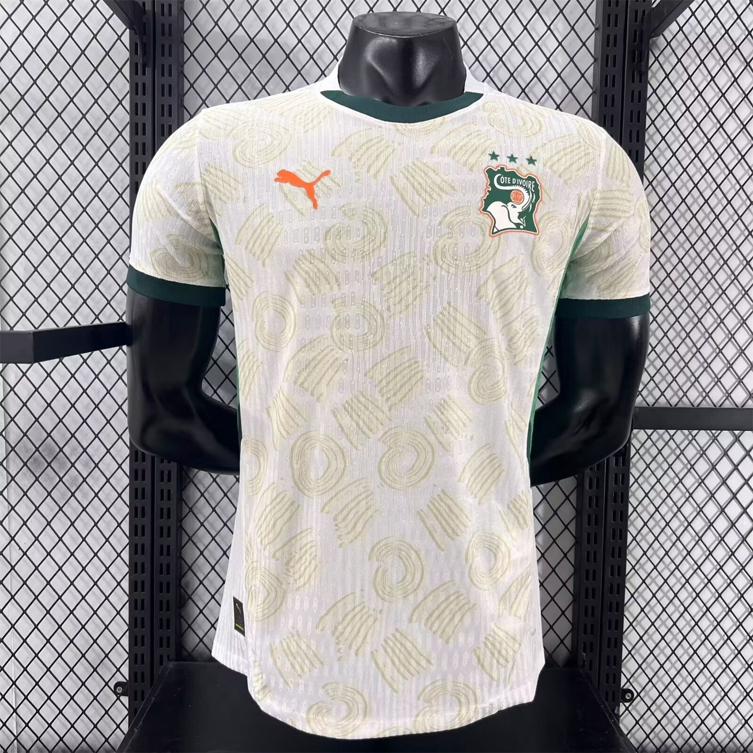 AlphaJersey-Ivory Coast 2026 Away White Jersey - Player Version