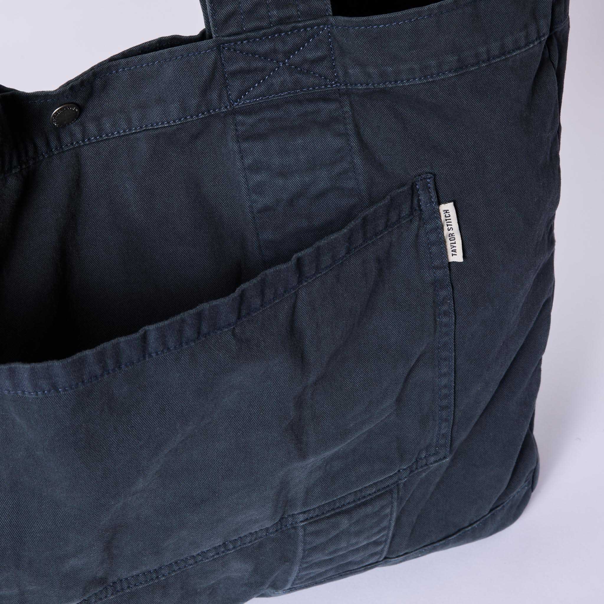 The Foundation Tote in Organic Navy | Modern Menswear by yycbvcnbmmnbm