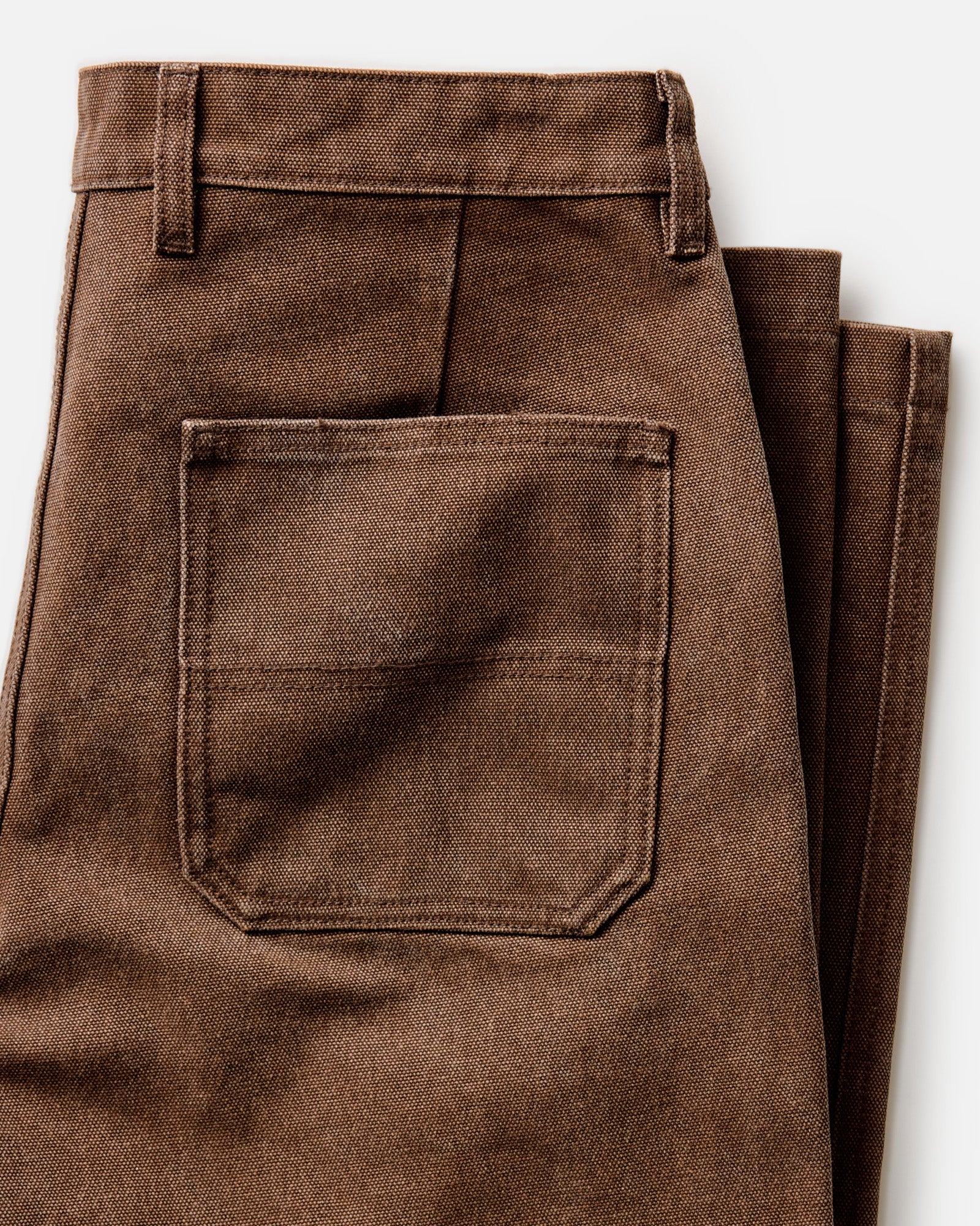 The Camp Pant in Aged Penny Chipped Canvas | Modern Menswear by yycbvcnbmmnbm
