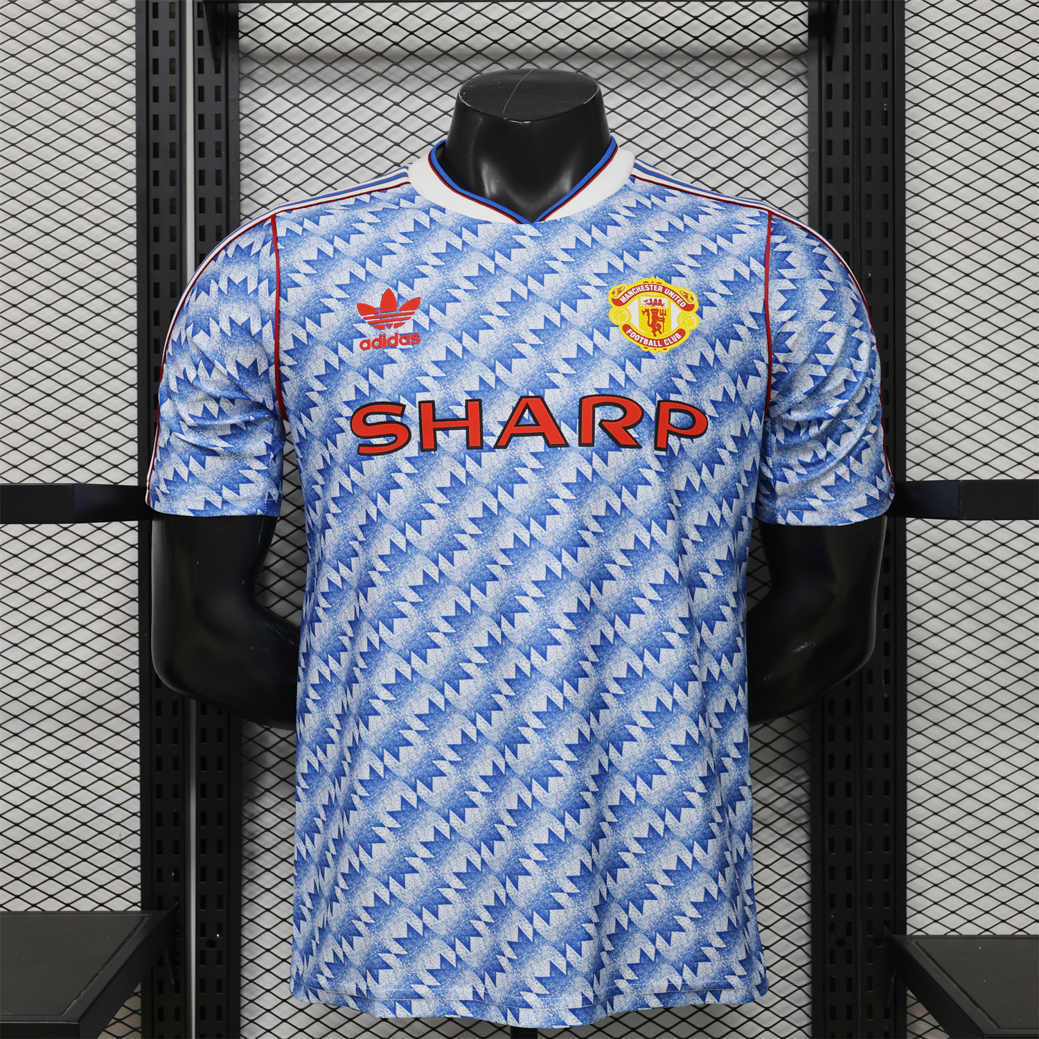 AlphaJersey-Manchester United 26-27 Terrace Icon Retro Casual Style Blue Jersey - Player Version