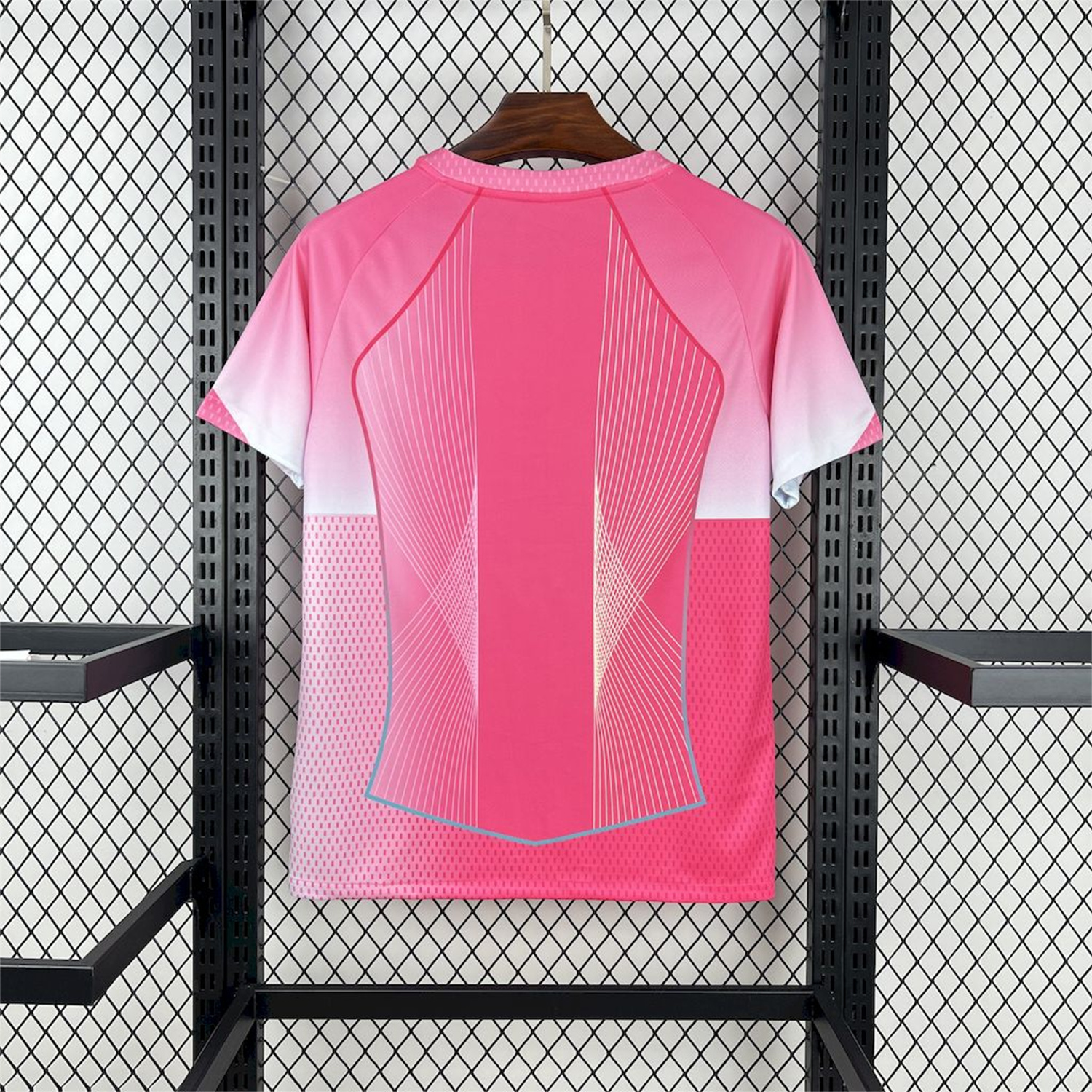 AlphaJersey-Barcelona 25-26 T90 White Lines Pink Gradient Special Jersey - Fans Version