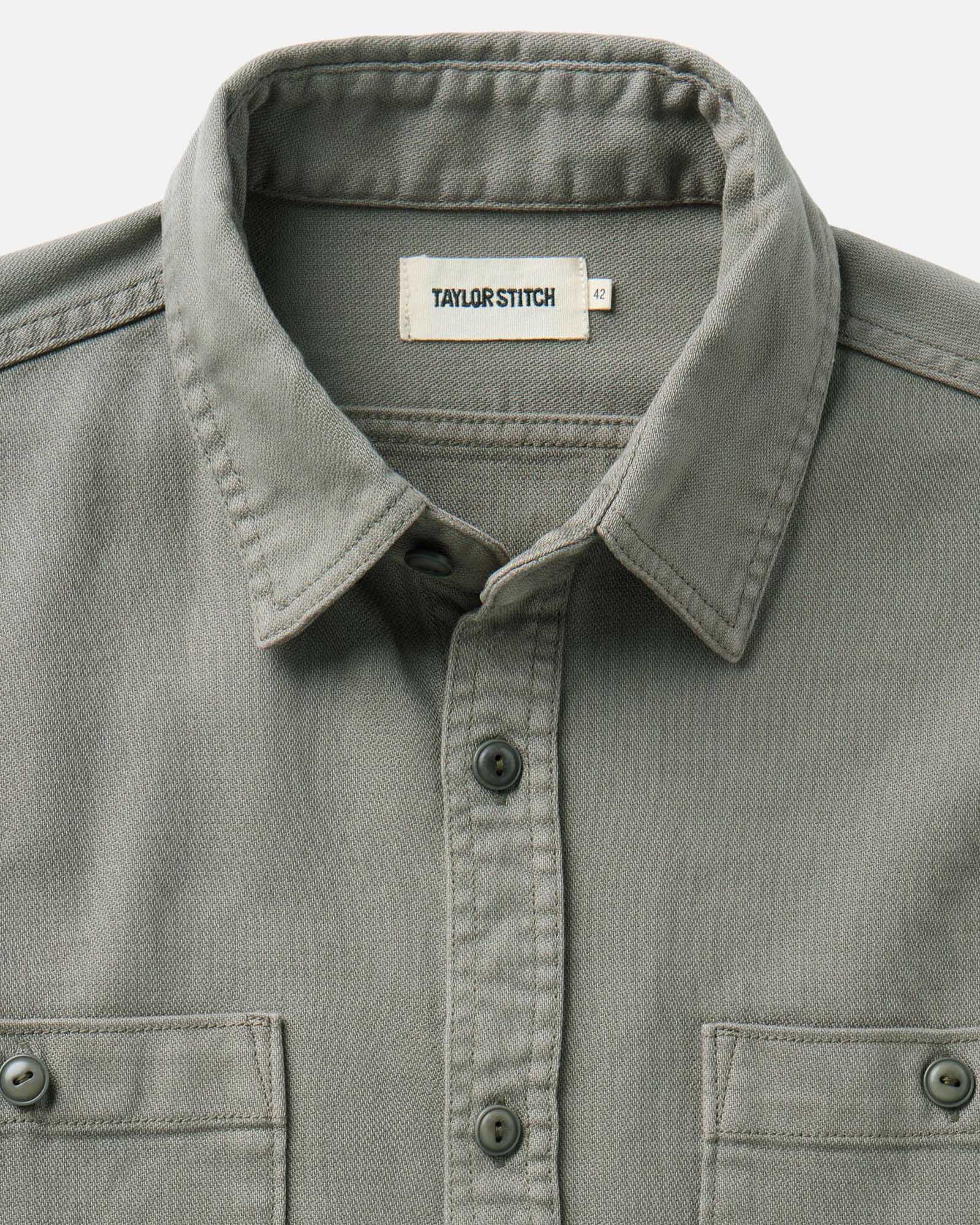 The Dispatch Shirt in Smoked Olive Broken Twill | Modern Menswear by yycbvcnbmmnbm