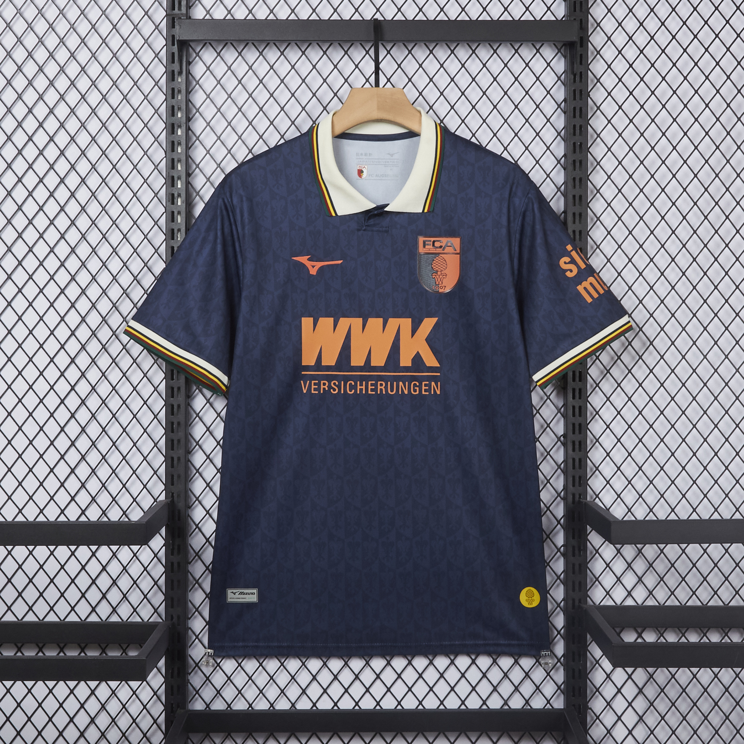 AlphaJersey-Augsburg 25-26 Blue Goalkeeper Jersey - Fans Version