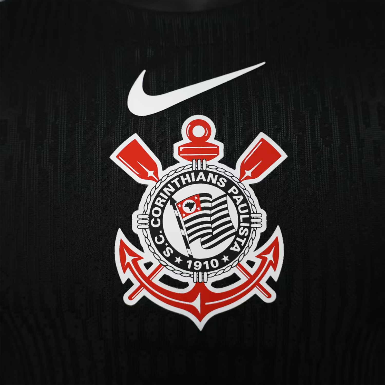 AlphaJersey-Corinthians 25-26 Black Away Jersey - Player Version