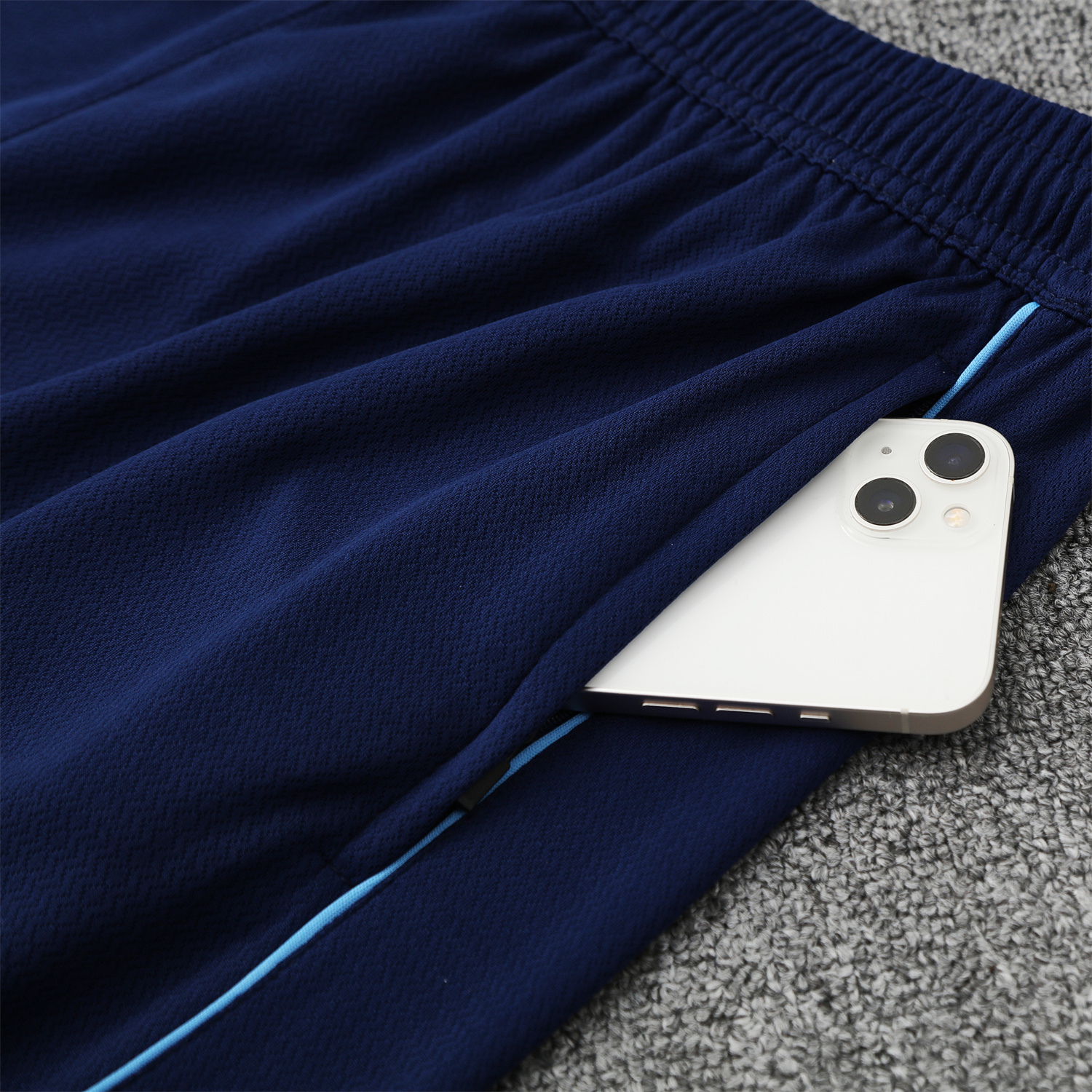 AlphaJersey-Manchester City 25-26 Short-Sleeve Training Set - Deep Blue Top & Deep Blue Shorts