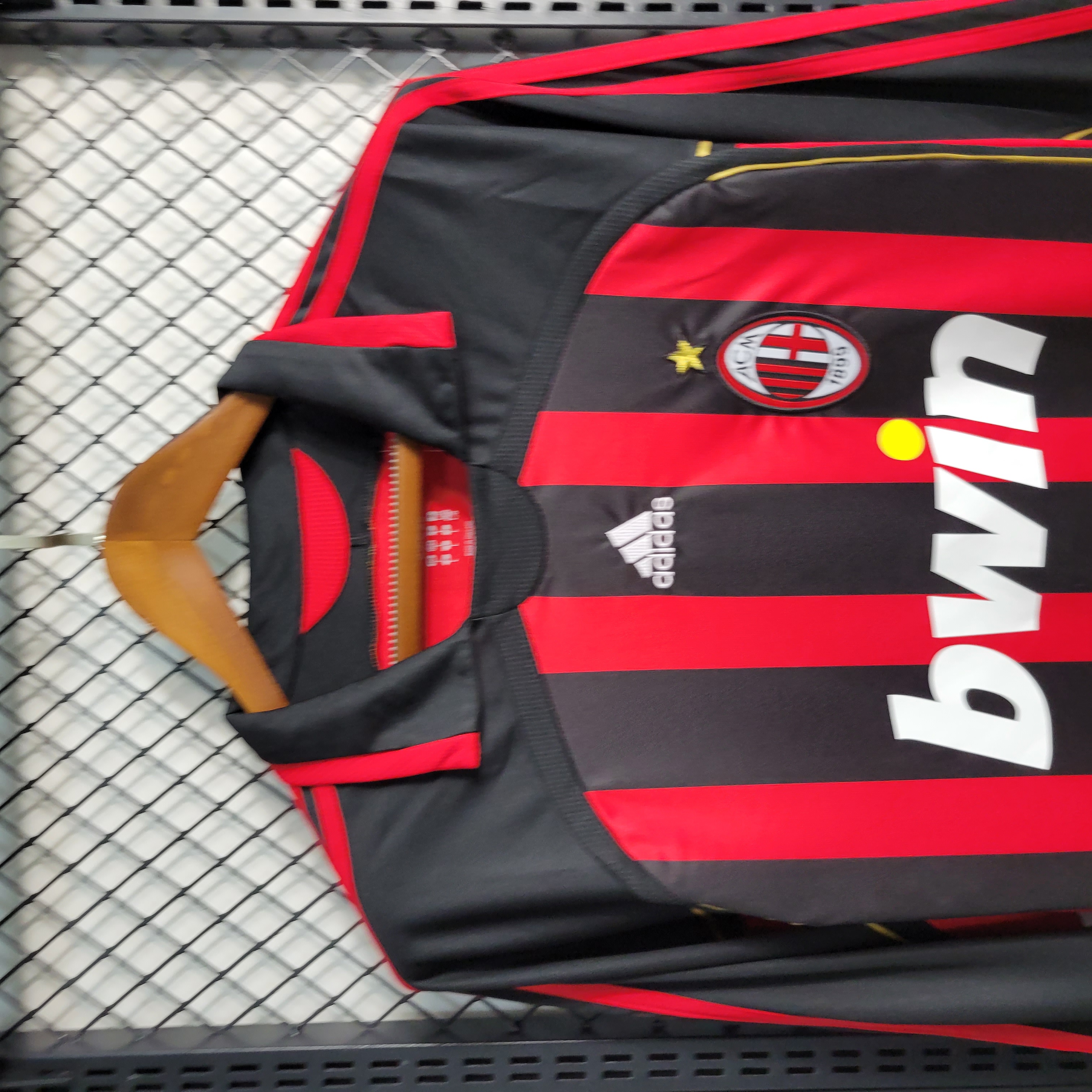 AlphaJersey-Retro AC Milan 06-07 Home Stadium Long Sleeve Jersey