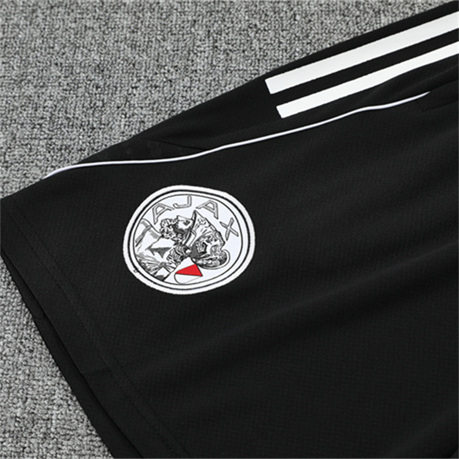 AlphaJersey-Ajax 25-26 Short-Sleeve Training Set - Black Top and Black Shorts