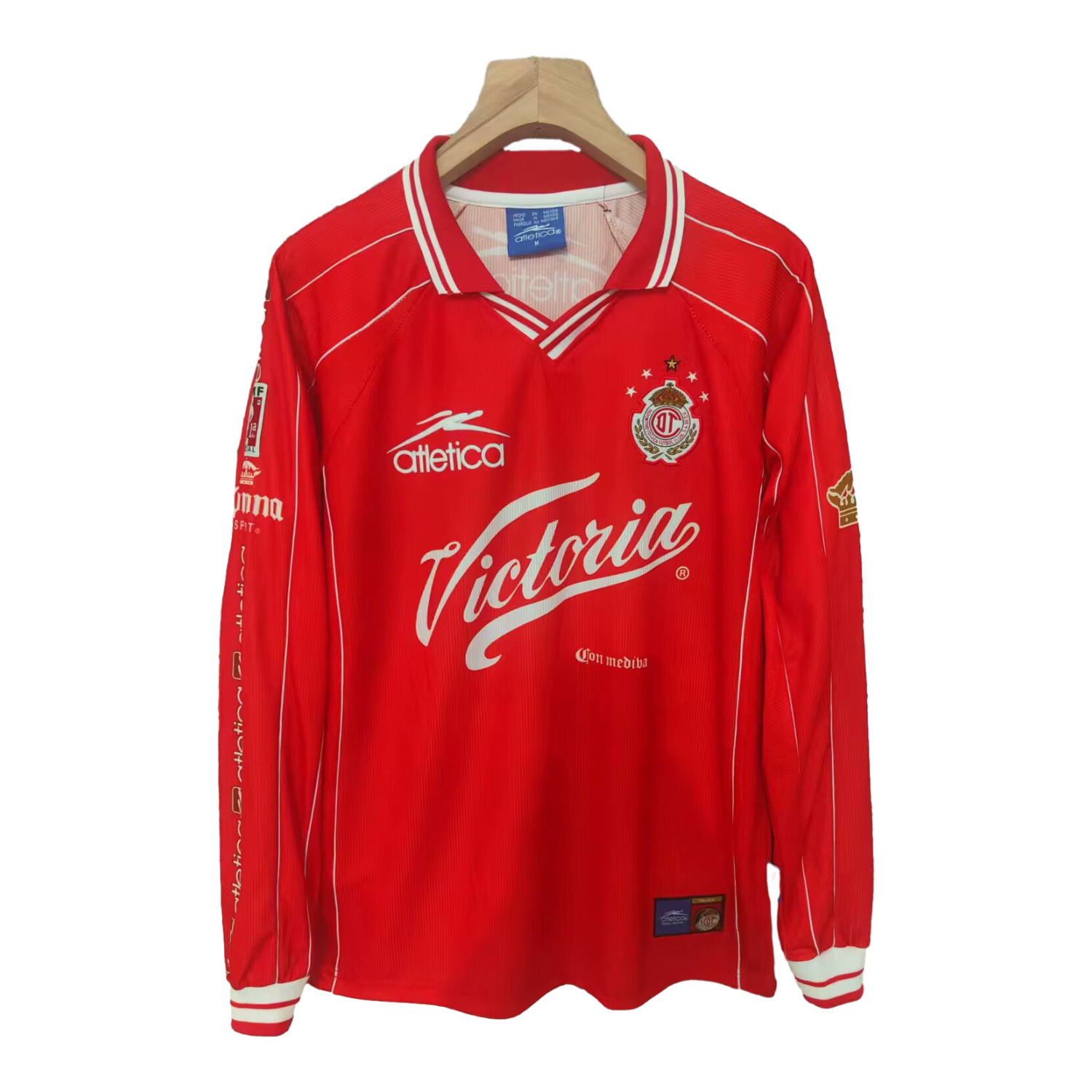 AlphaJersey-Retro Toluca 1999-00 Home Long Sleeves Jersey