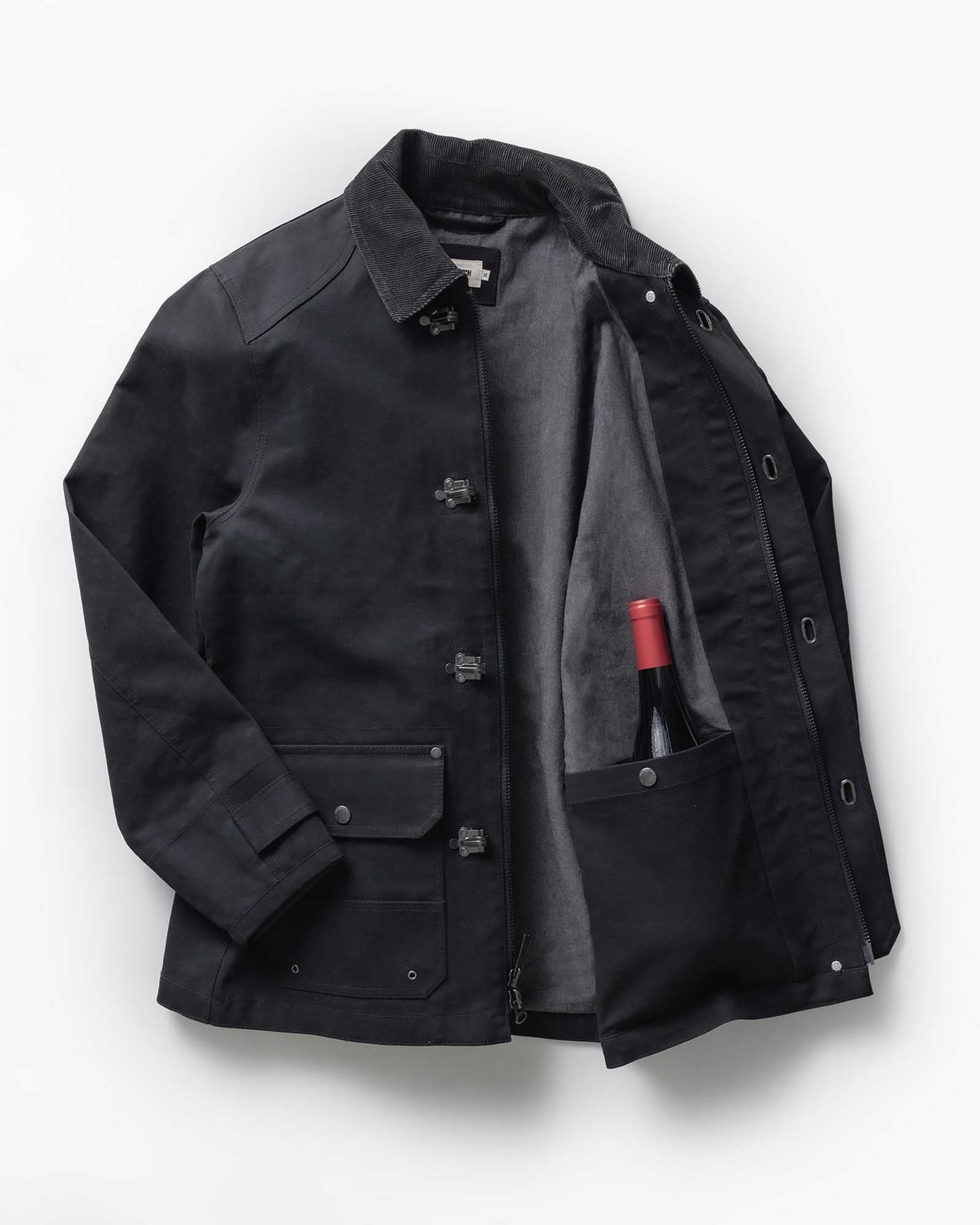 The Cinder Jacket in Coal Dry Wax | Modern Menswear by yycbvcnbmmnbm
