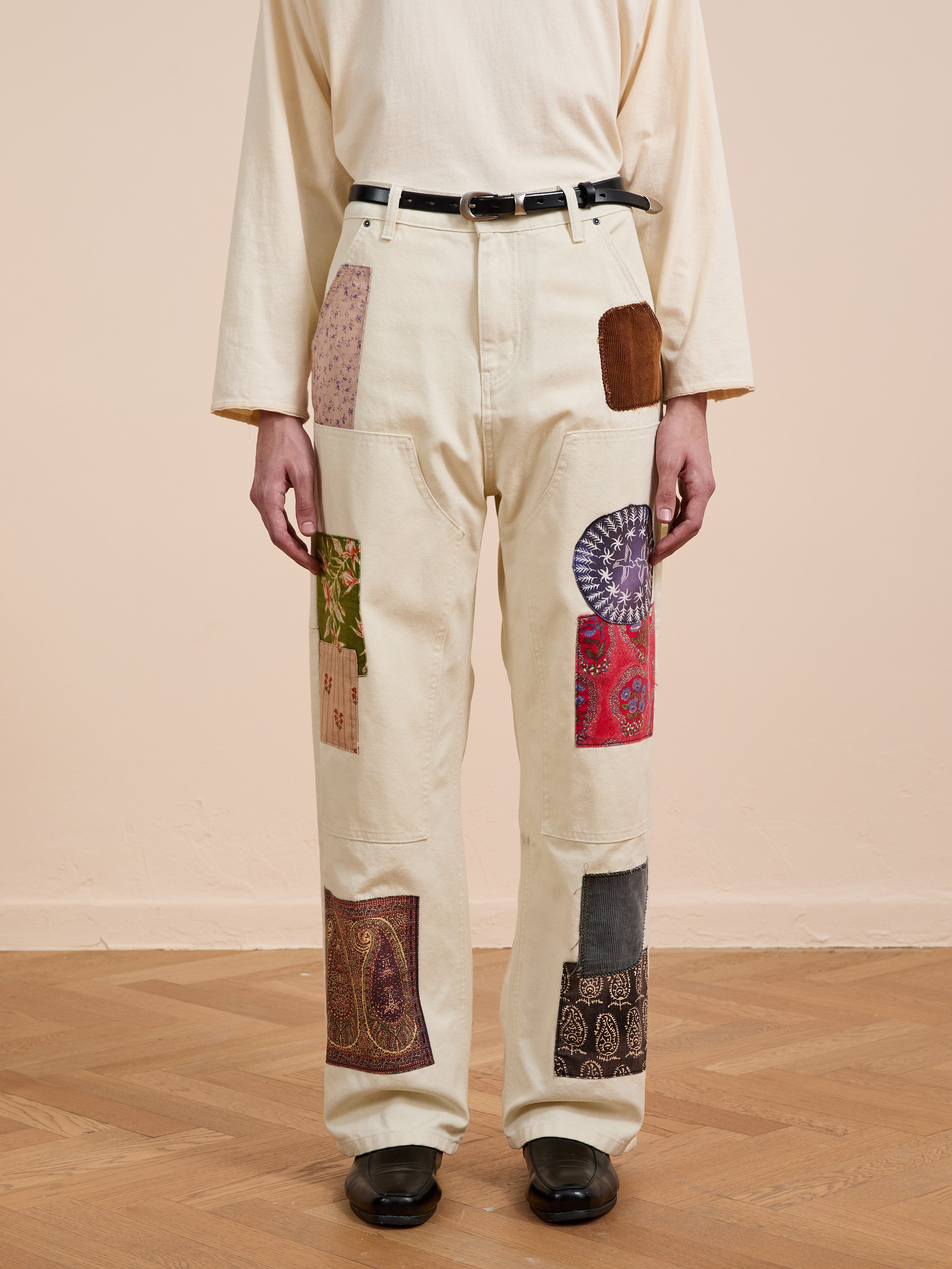 Tapestry Carpenter Canvas Pants | Modern Menswear by yycbvcnbmmnbm