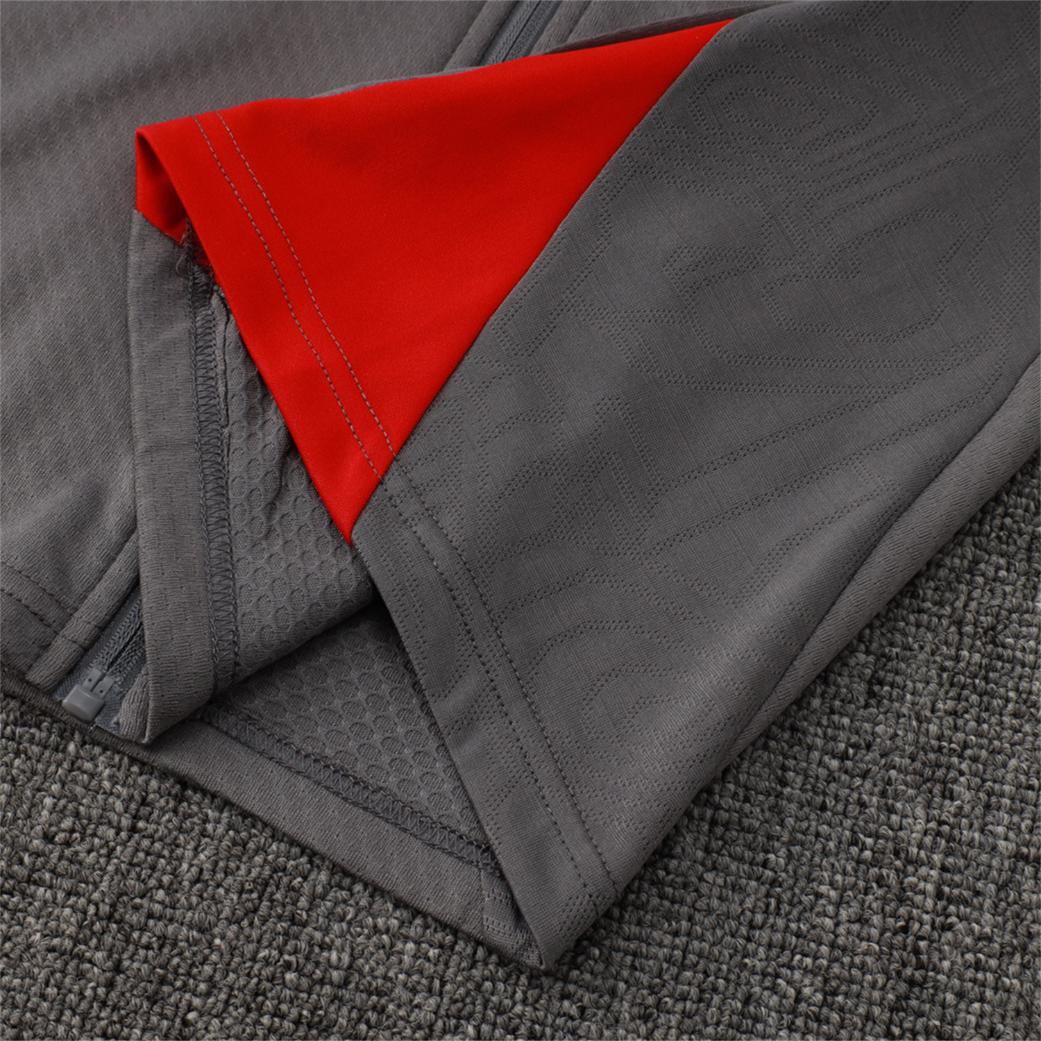 AlphaJersey-AC Milan 25-26 Jacket Training Tracksuit - Grey top & Grey Pants