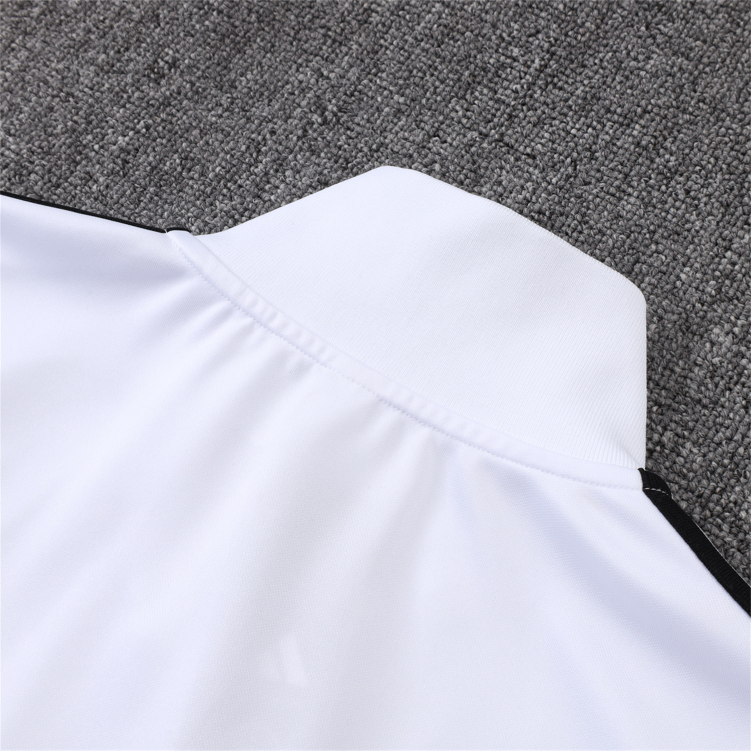 AlphaJersey-Germany 25-26 125th Anniversary Jacket Training Tracksuit - White Jackets & Black Pants