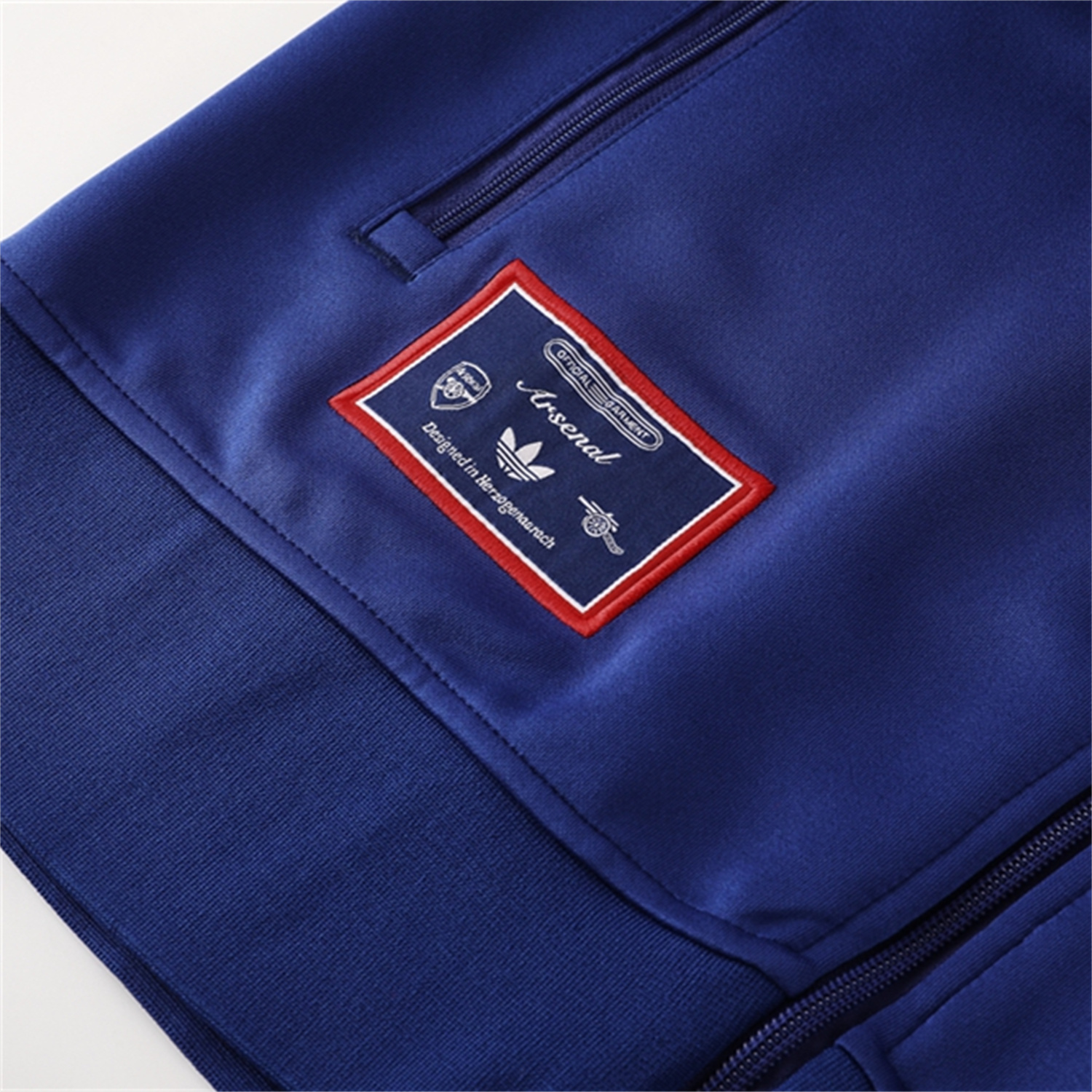 AlphaJersey-Arsenal 25-26 Throwback Trefoil Jacket Training Tracksuit - Royal Blue Jackets & Pants