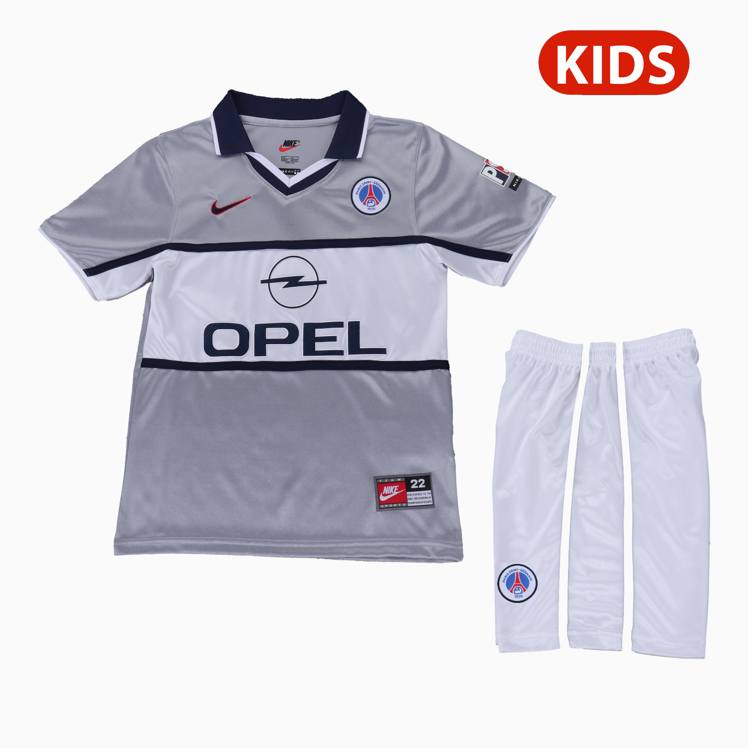 AlphaJersey-Retro Paris Saint-Germain PSG 2000-01 Away Kids Kit