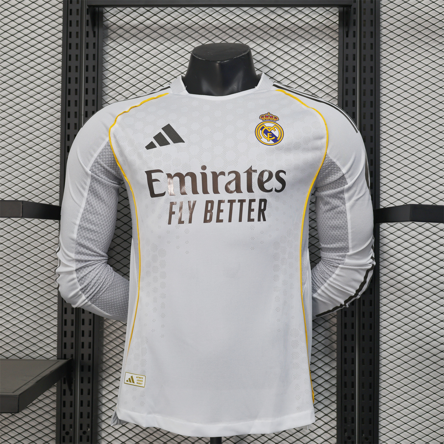 AlphaJersey-Real Madrid 25-26 Home Long Sleeves Jersey - Player Version