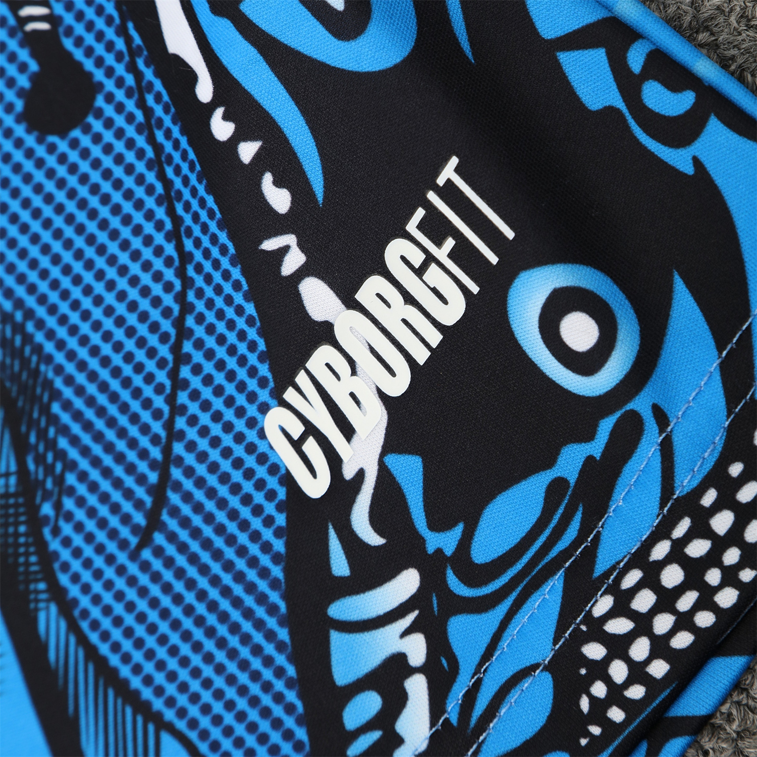 AlphaJersey-Napoli 25-26 Vest Training Set - Blue Mecha Vest & Black Shorts