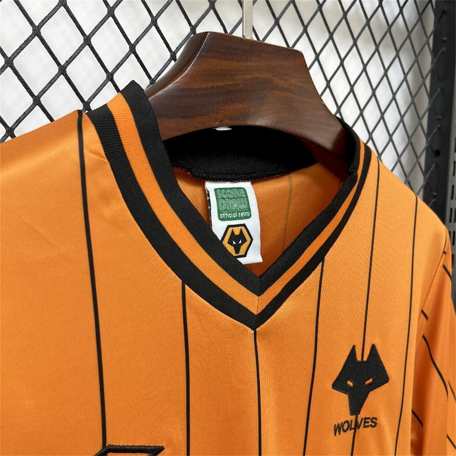 AlphaJersey-Retro Wolverhampton Wanderers Wolves 1985-86 Home Jersey