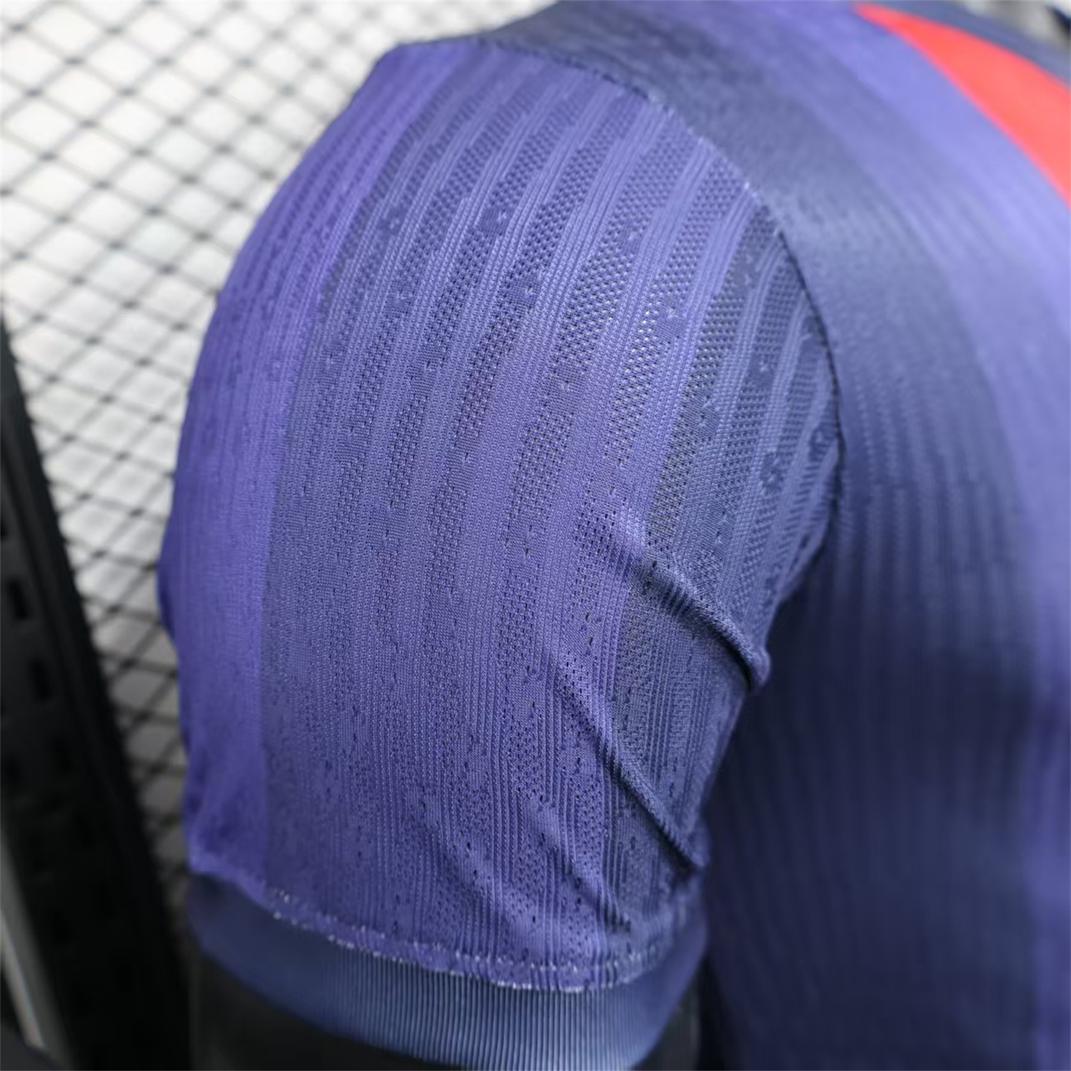 AlphaJersey-Barcelona 25-26 Big LOGO Red & Blue Stripe Special Edition Jersey - Player Version