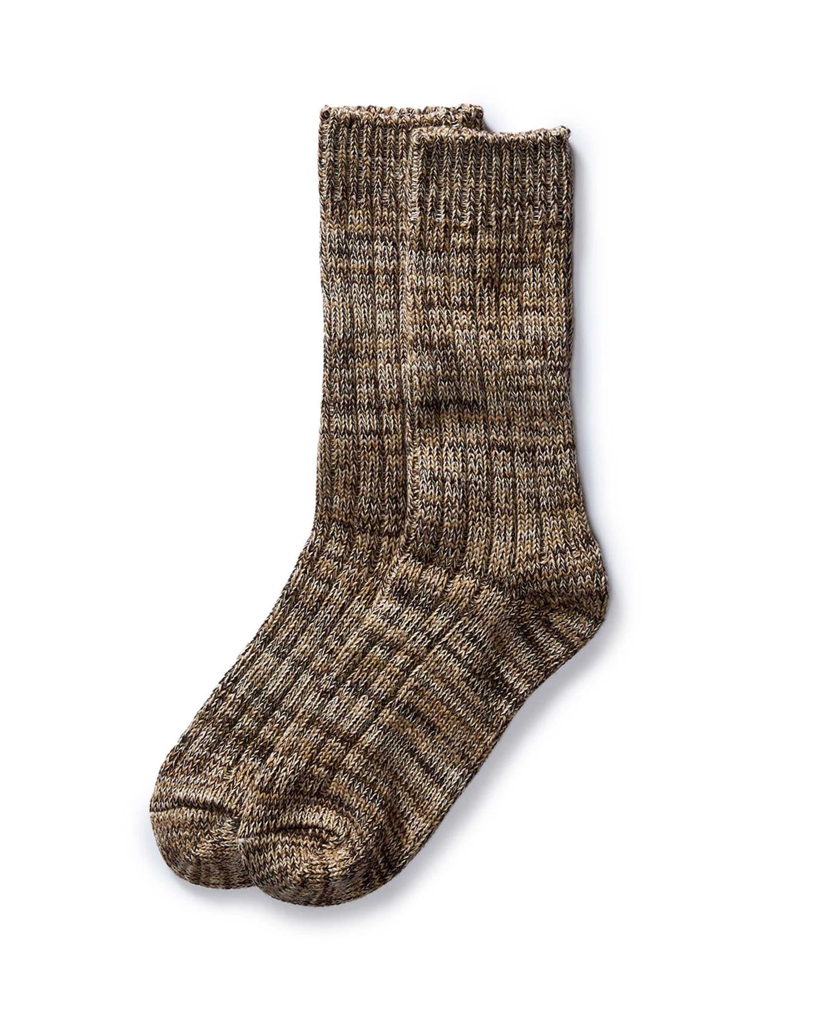 The Camp Sock in Marled Coffee | Modern Menswear by yycbvcnbmmnbm