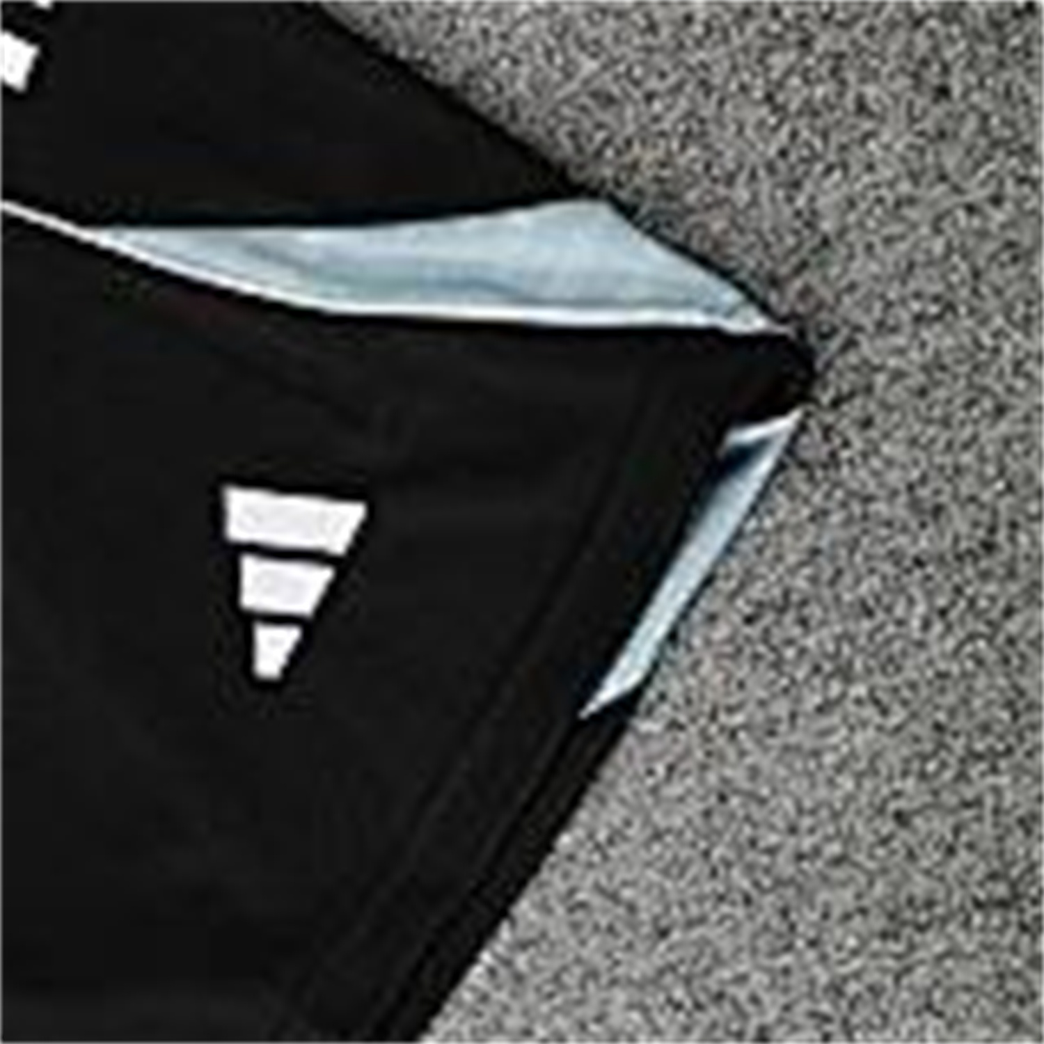 AlphaJersey-Real Madrid 25-26 Short-Sleeve Training Set - Light Grey Stripes Black Top & Black Shorts