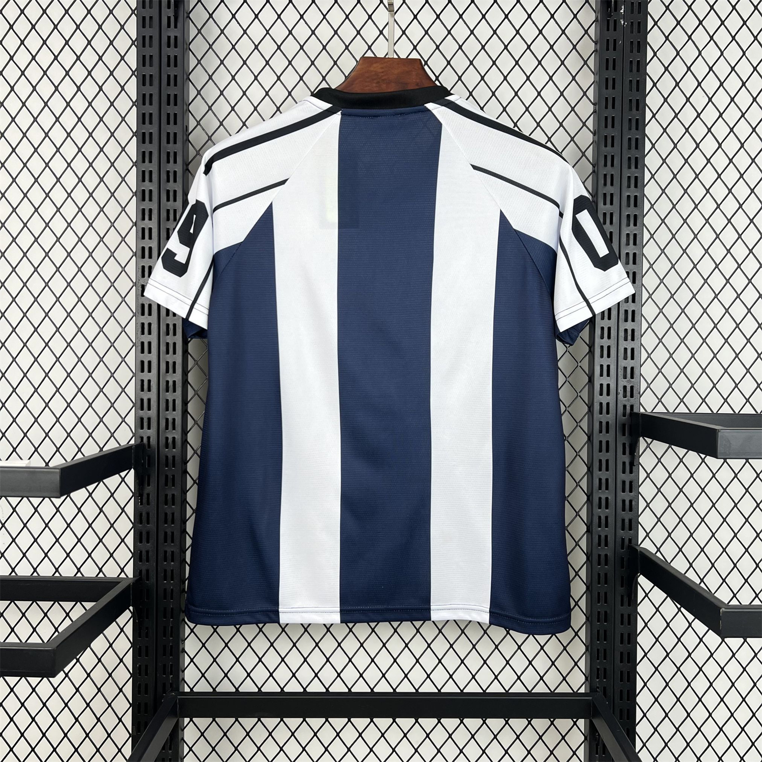 AlphaJersey-Unisex Deep Blue Striped 2026 World Cup Style V-Neck Soccer Jersey - Fans Version