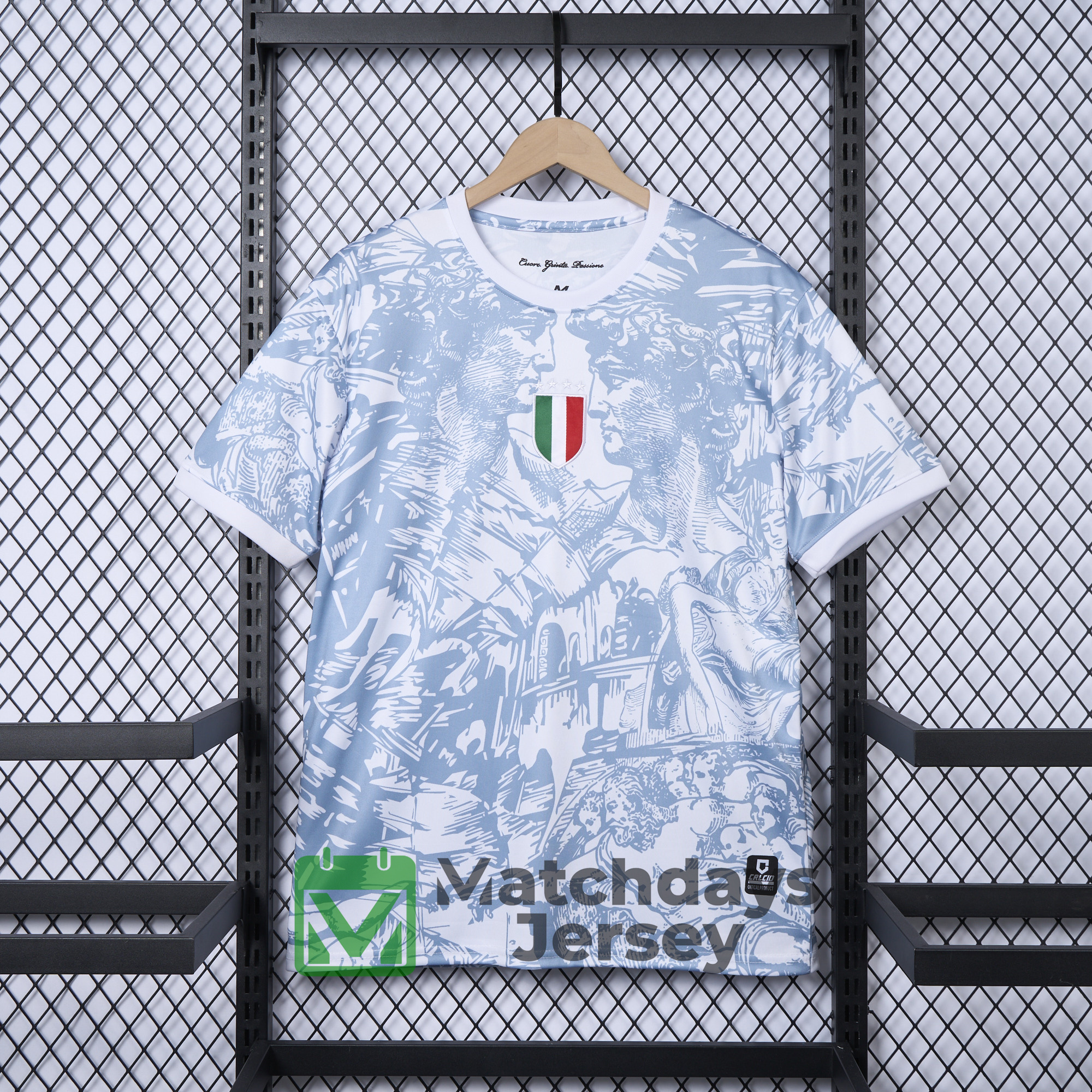 AlphaJersey-Italy 2024 White Special Edition Jersey - Fans Version